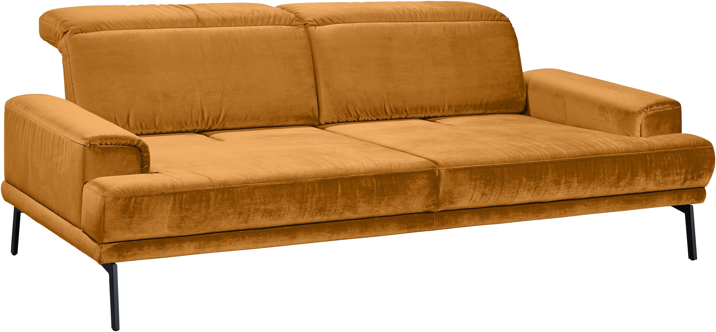 Musterring 3-Sitzer »MR 4580«, inkl. Kopf- und Sitztiefenverstellung, Fuß schwarz, B228 x T103 cm
