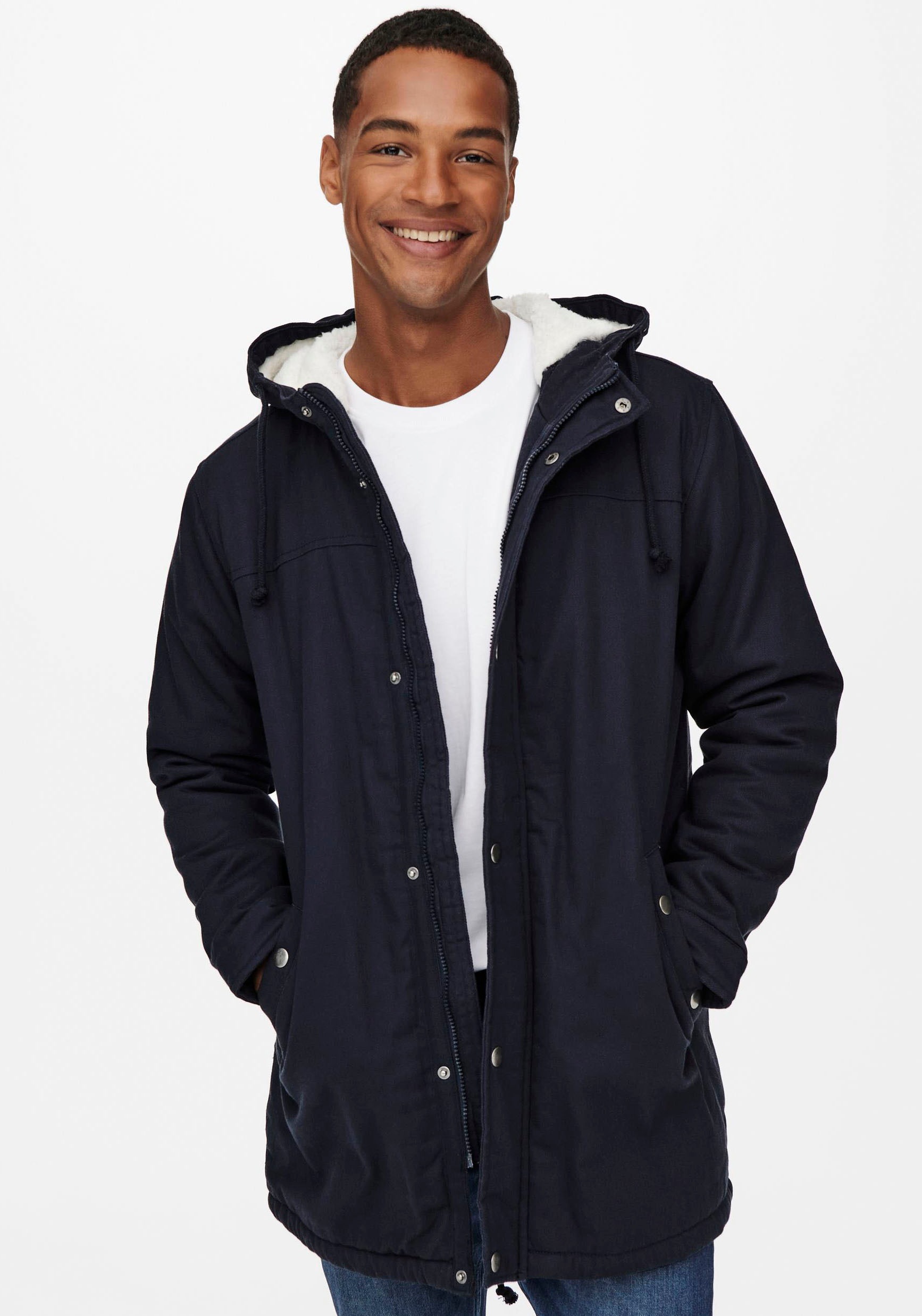 ONLY & SONS Parka "ONSALEXANDER LIFE PARKA OTW VD" mit Kapuze günstig online kaufen