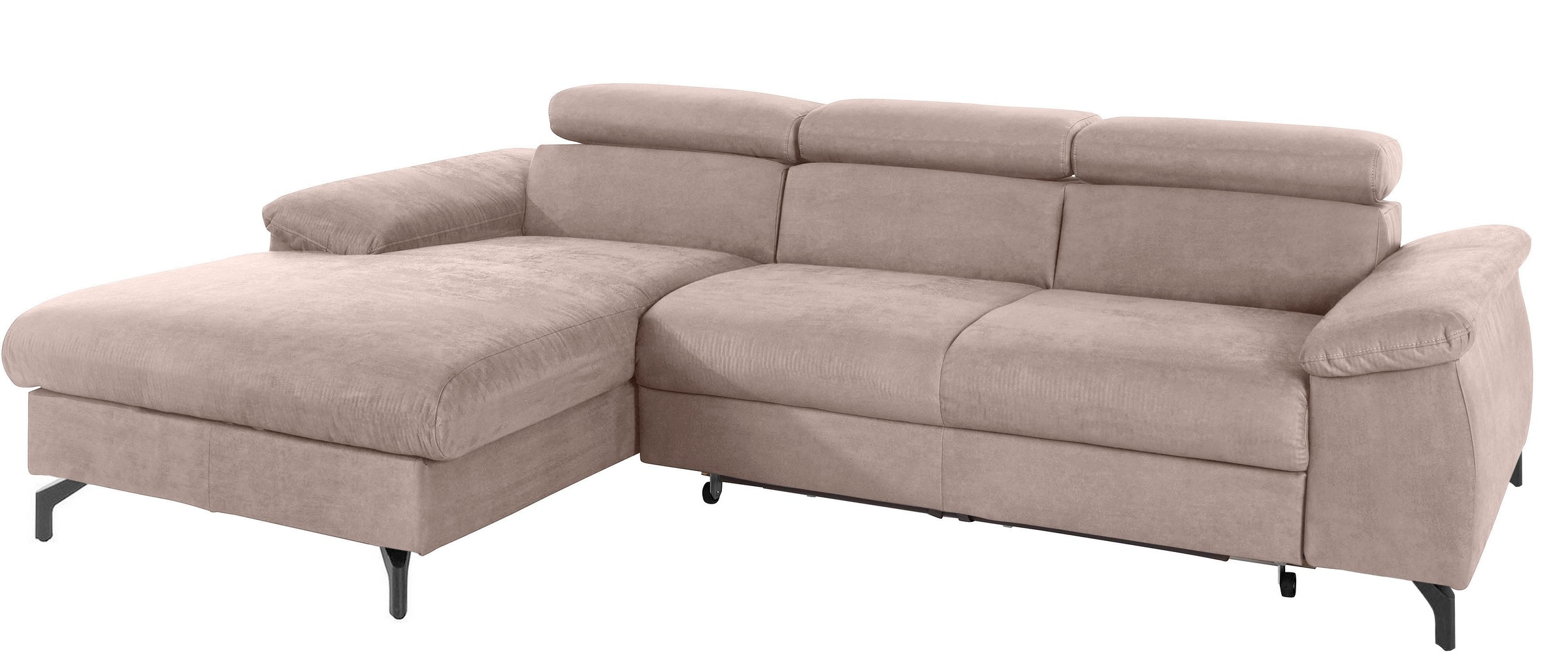 COTTA Ecksofa "Kitty L-Form, B: 242 cm" mit Kopfteilverstellung, optional B günstig online kaufen