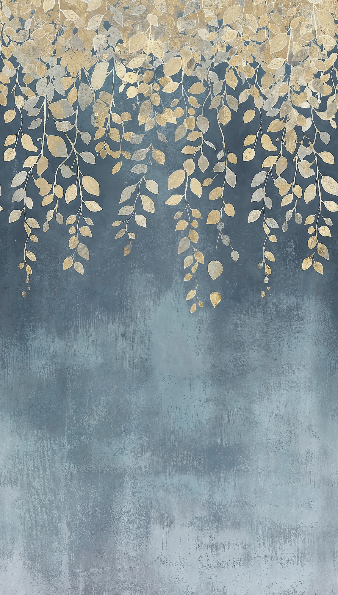 CosmoLiving by Cosmopolitan Vliestapete »Gilded Bloom Fototapete erweiterbar« matt strukturiert Goldene Blätter im sanften Farbverlauf
