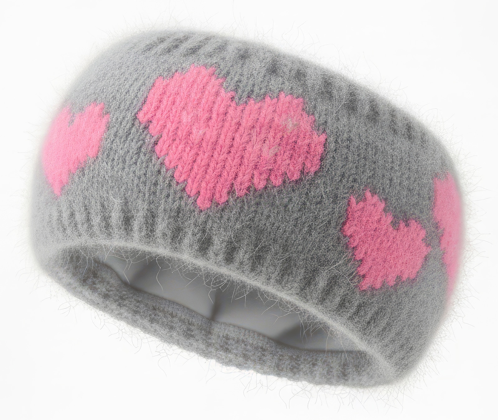 styleBREAKER Stirnband "Strick Stirnband mit Herz Muster" 1 Stk.