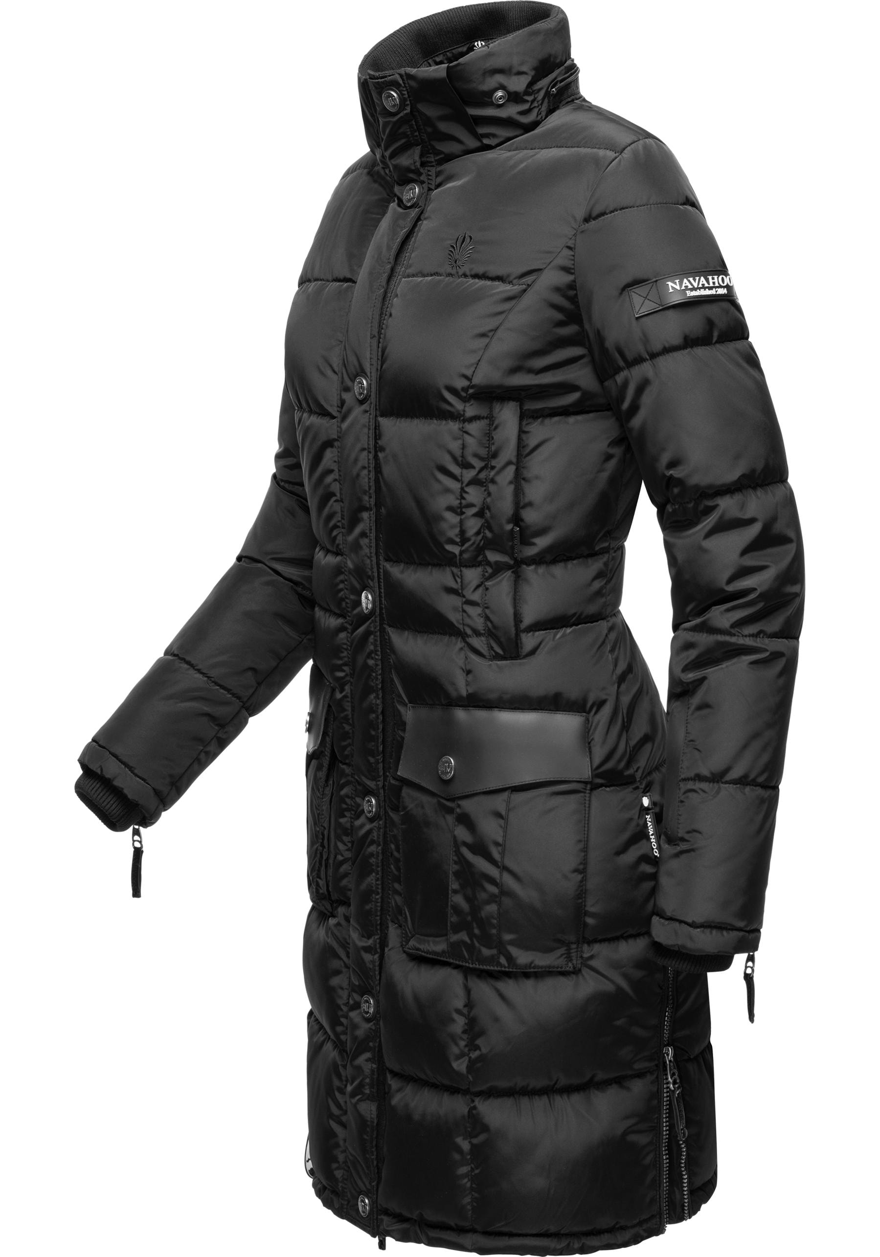 Navahoo Steppmantel »Sinja«, stylischer Winter Parka mit edlem Fellimitat