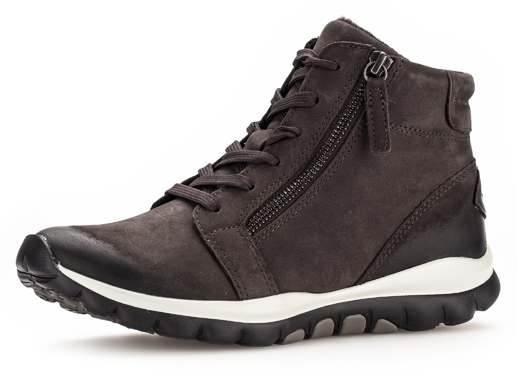 rollingsoft Schnürboots, Keilabsatz, Komfortboots mit profilierter Gummilaufsohle