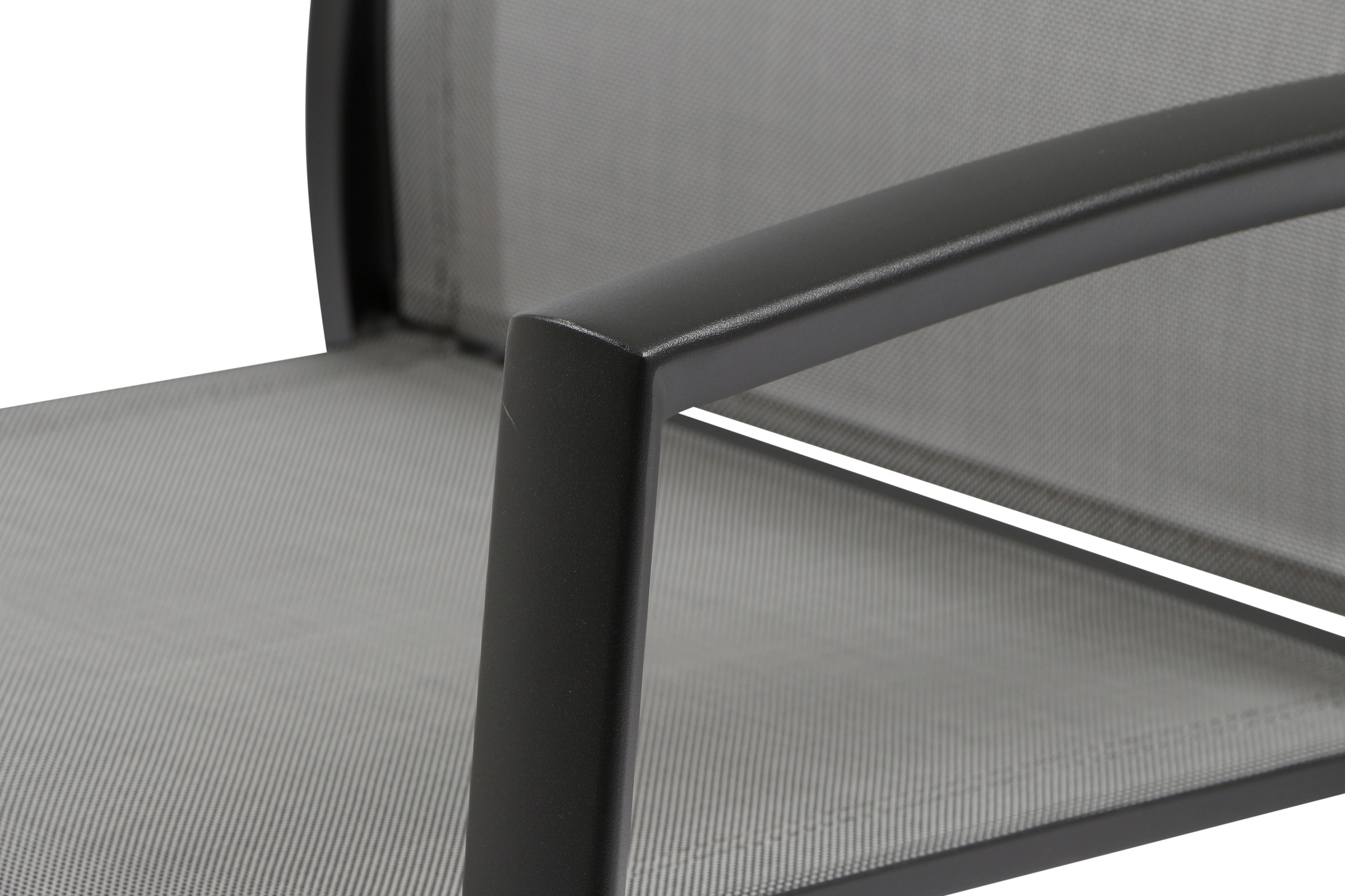 Siena Garden Gartensessel »VELIA Stapelsessel matt anthrazit« Gestell aus Aluminium, Ranotex®-Gewebe dunkelgrau