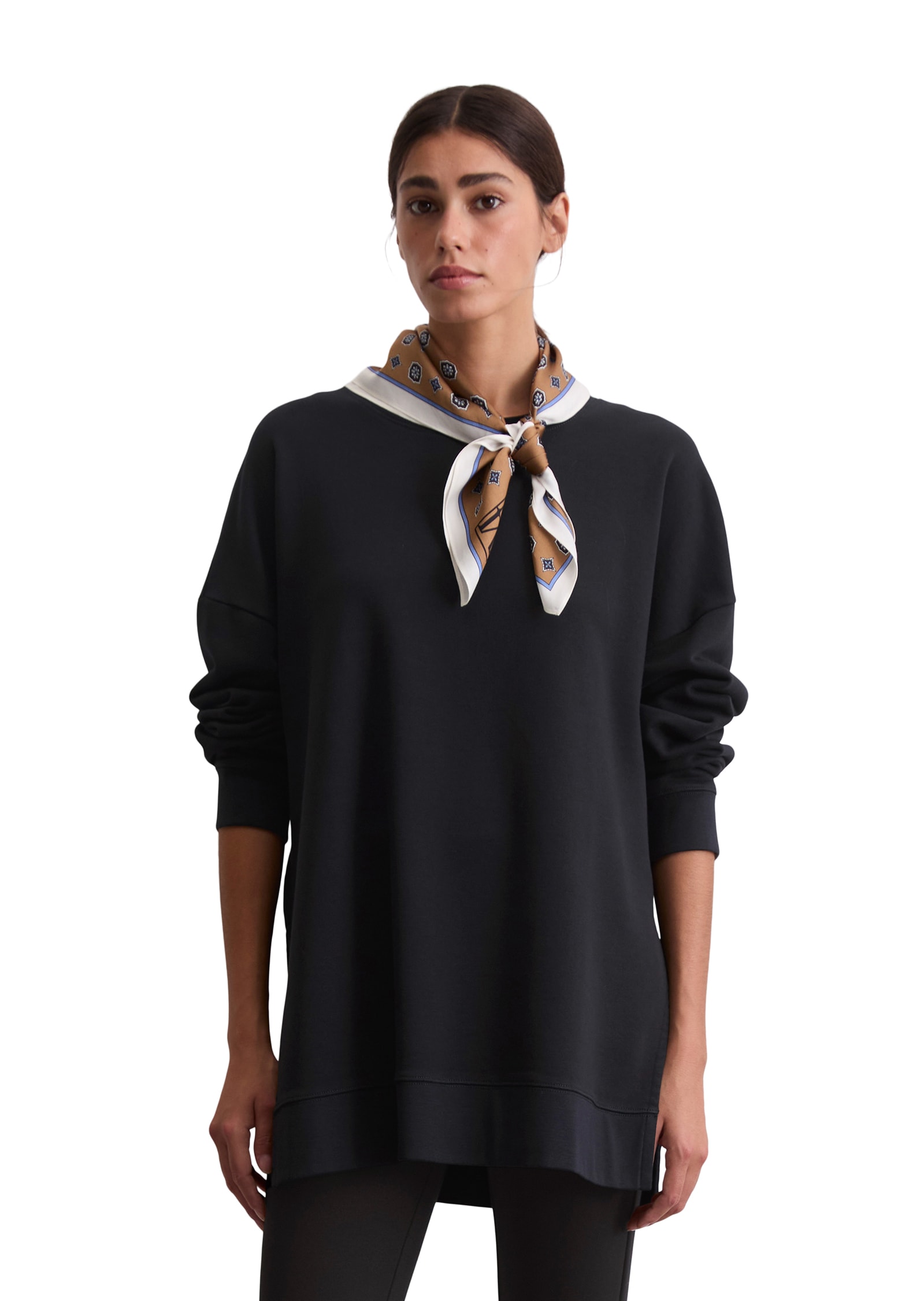 Marc OPolo Sweatshirt, loose fit aus Organic Cotton, Schlitze an den Seiten günstig online kaufen
