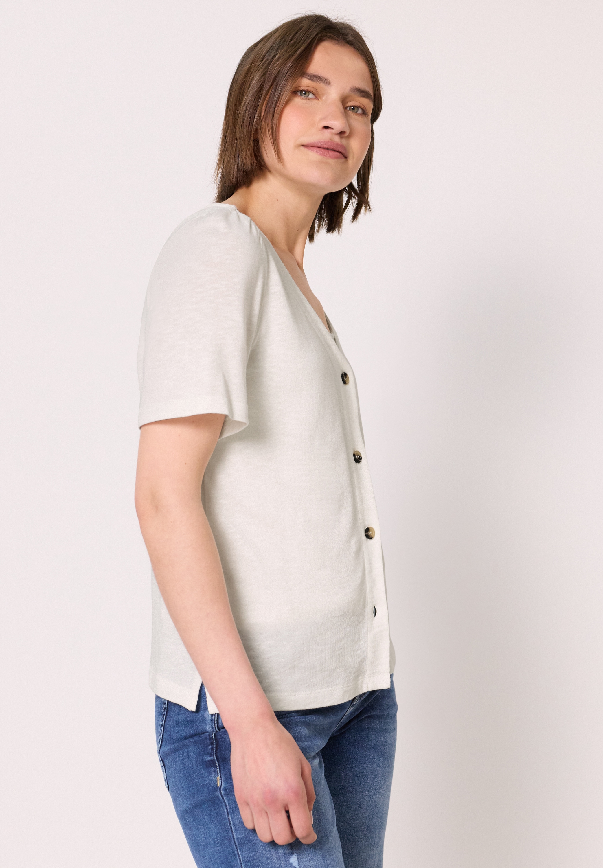STREET ONE STUDIO V-Shirt mit V-Ausschnitt