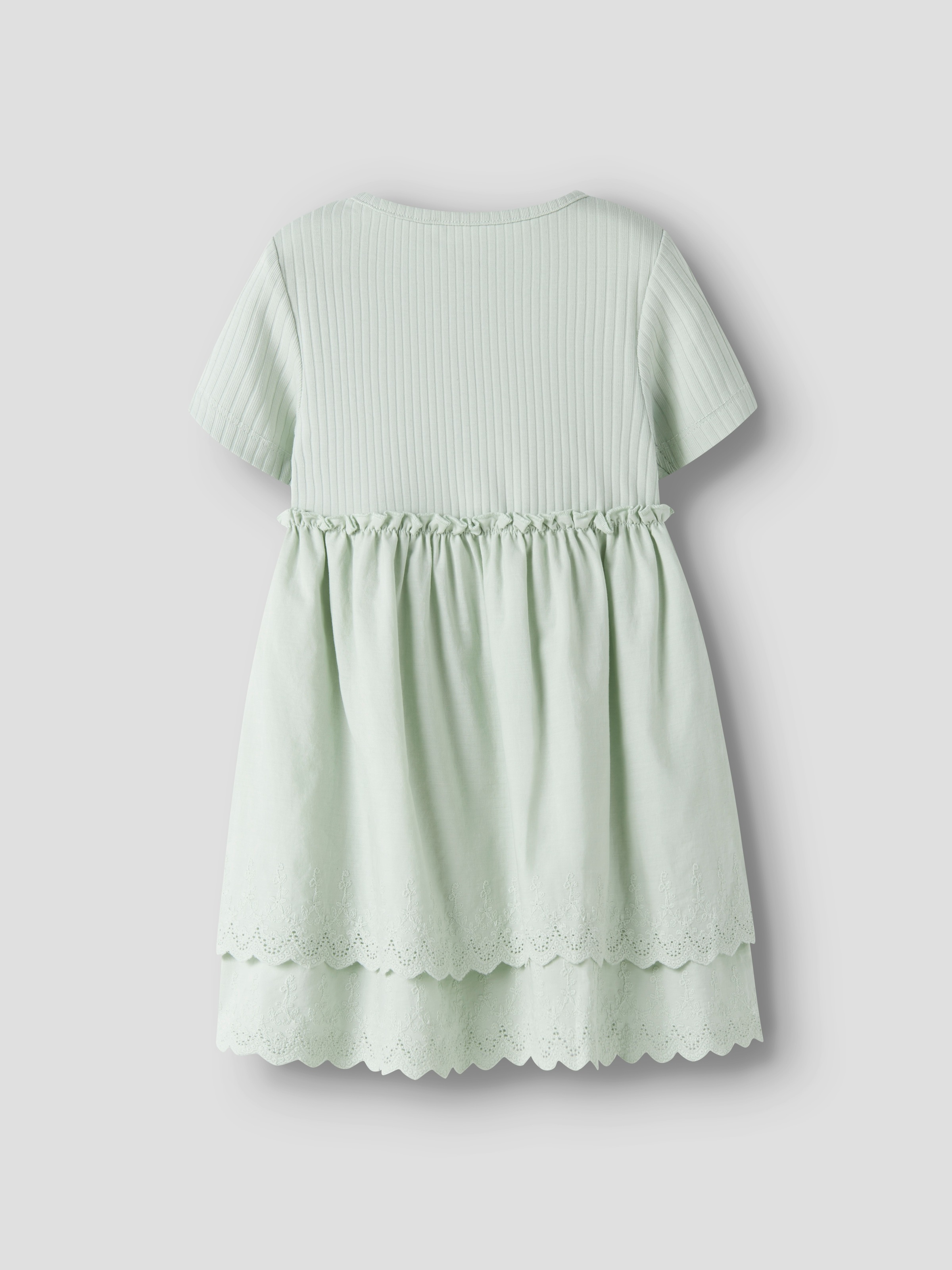 Name It Minikleid »NMFHAVELLE SS DRESS« Baumwollmischung, regular fit, Lochstickerei