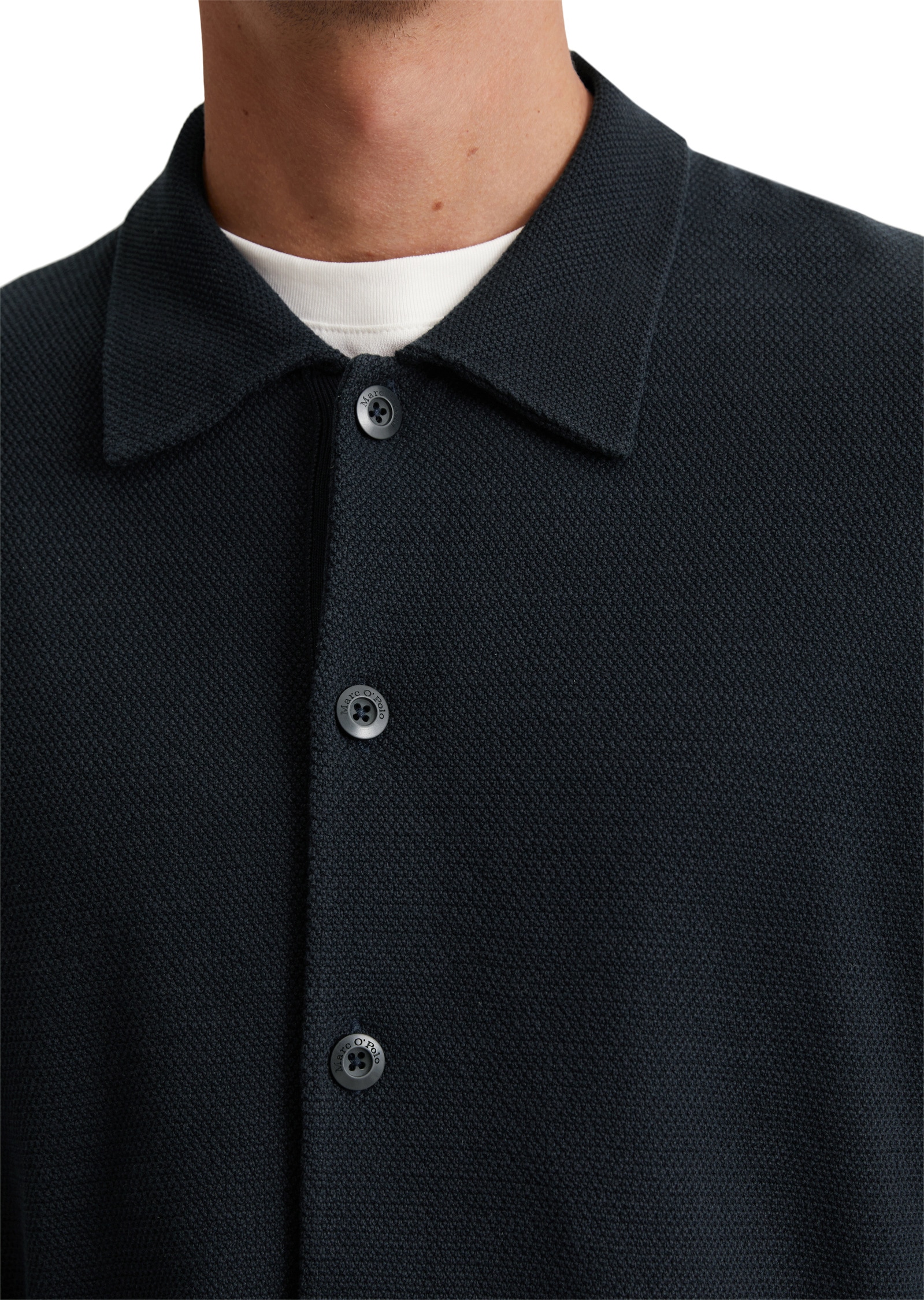 Marc O'Polo Cardigan »mit feiner Piqué-Struktur«