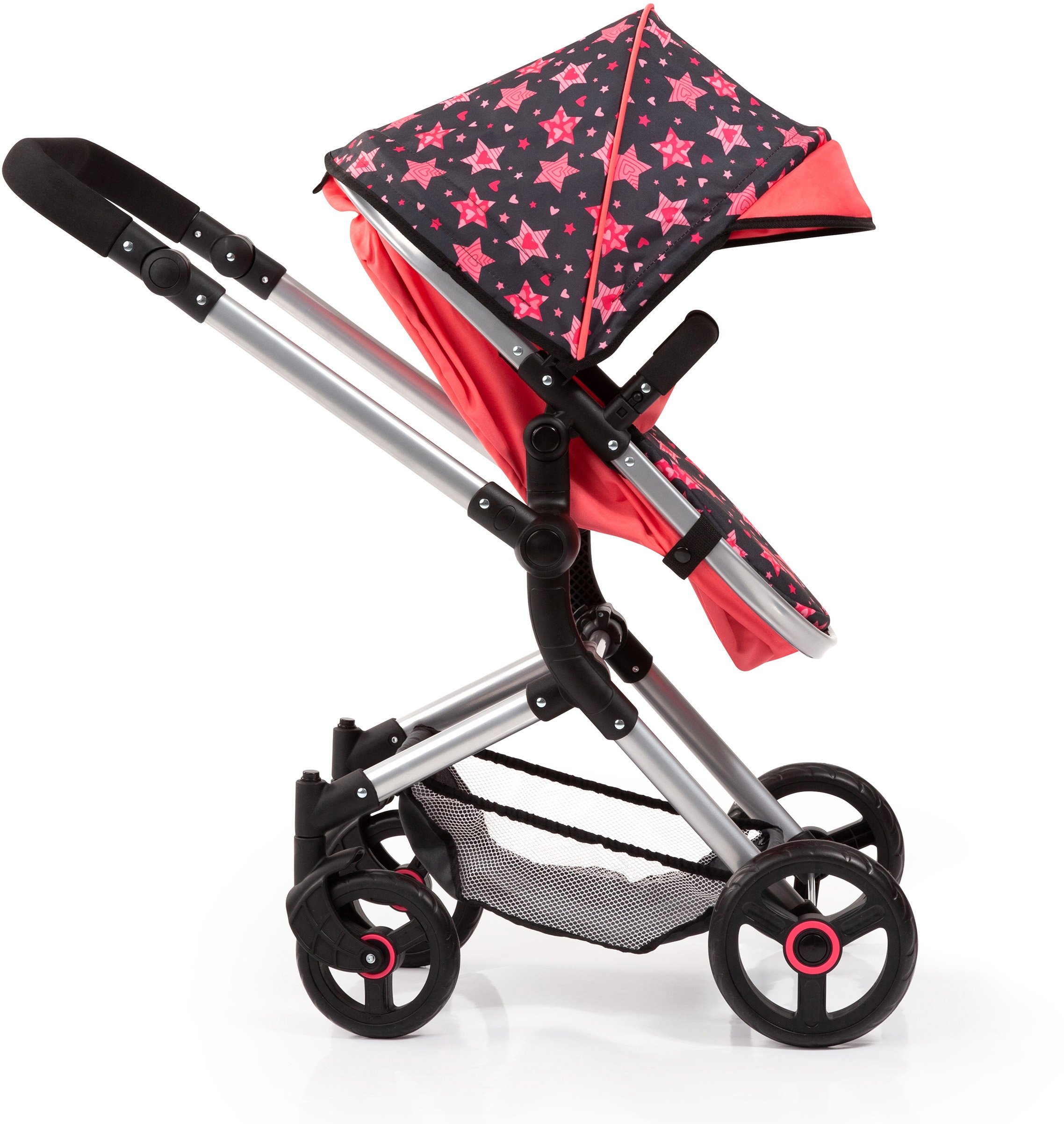 Bayer Kombi-Puppenwagen »Vario, Koralle« inkl. Wickeltasche