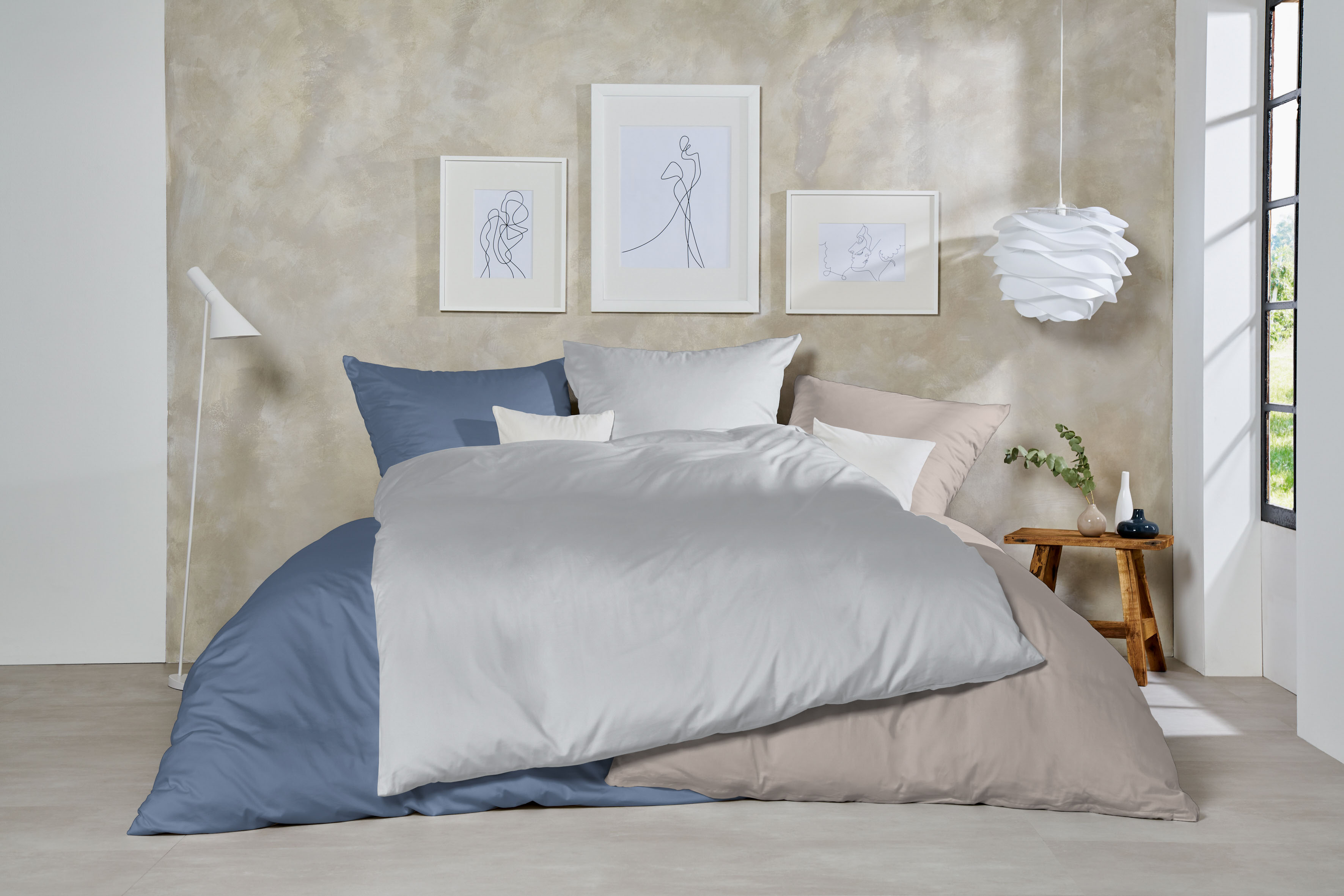 Thumbnail - Primera Bettwäsche "Uni Baumwolle" 2 Stk. im modernen Uni-Look