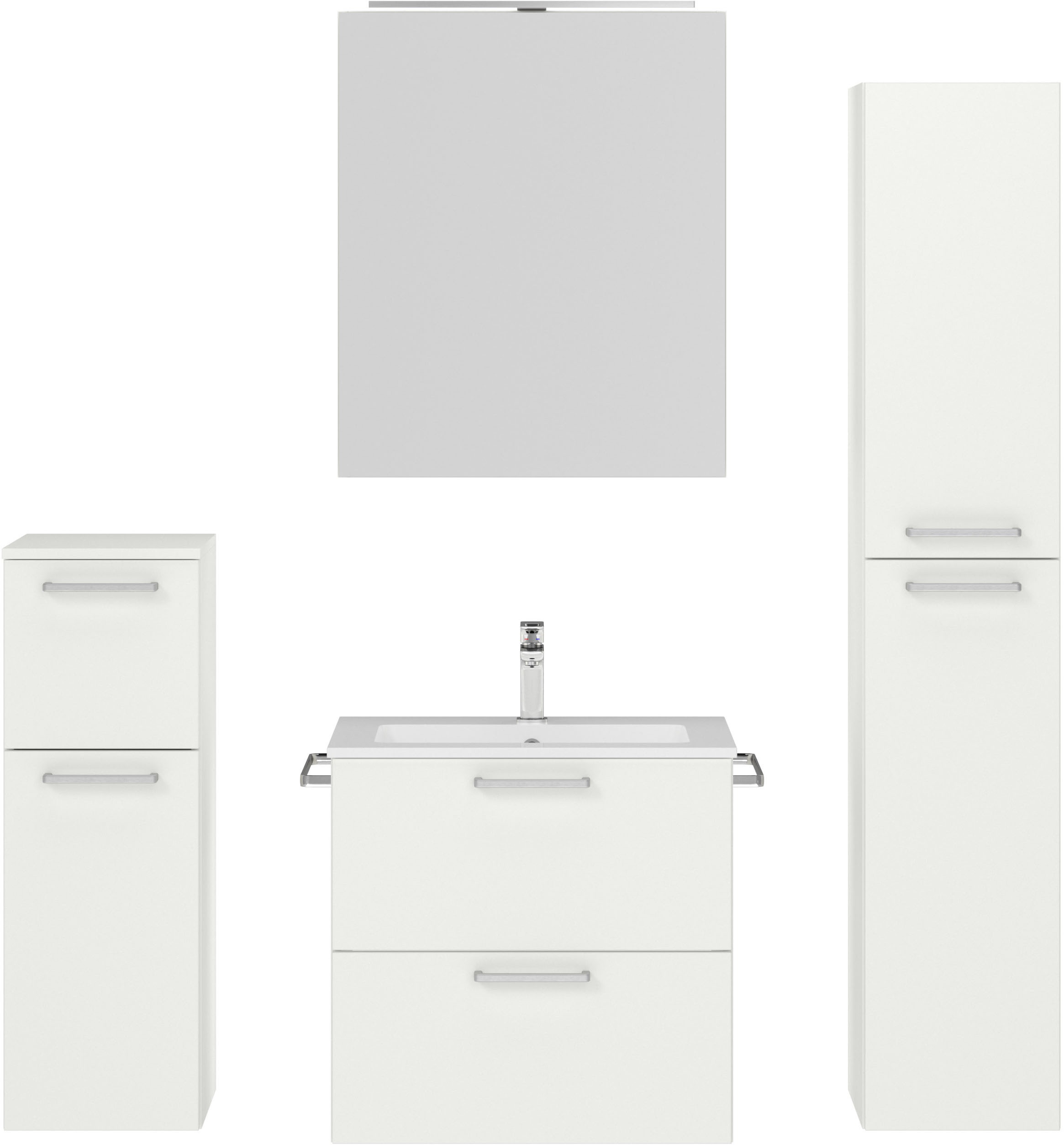 nobilia Badmöbel-Set "Tolvina" vormontiert, mit Soft-Close, 4 Stk. tlg. günstig online kaufen