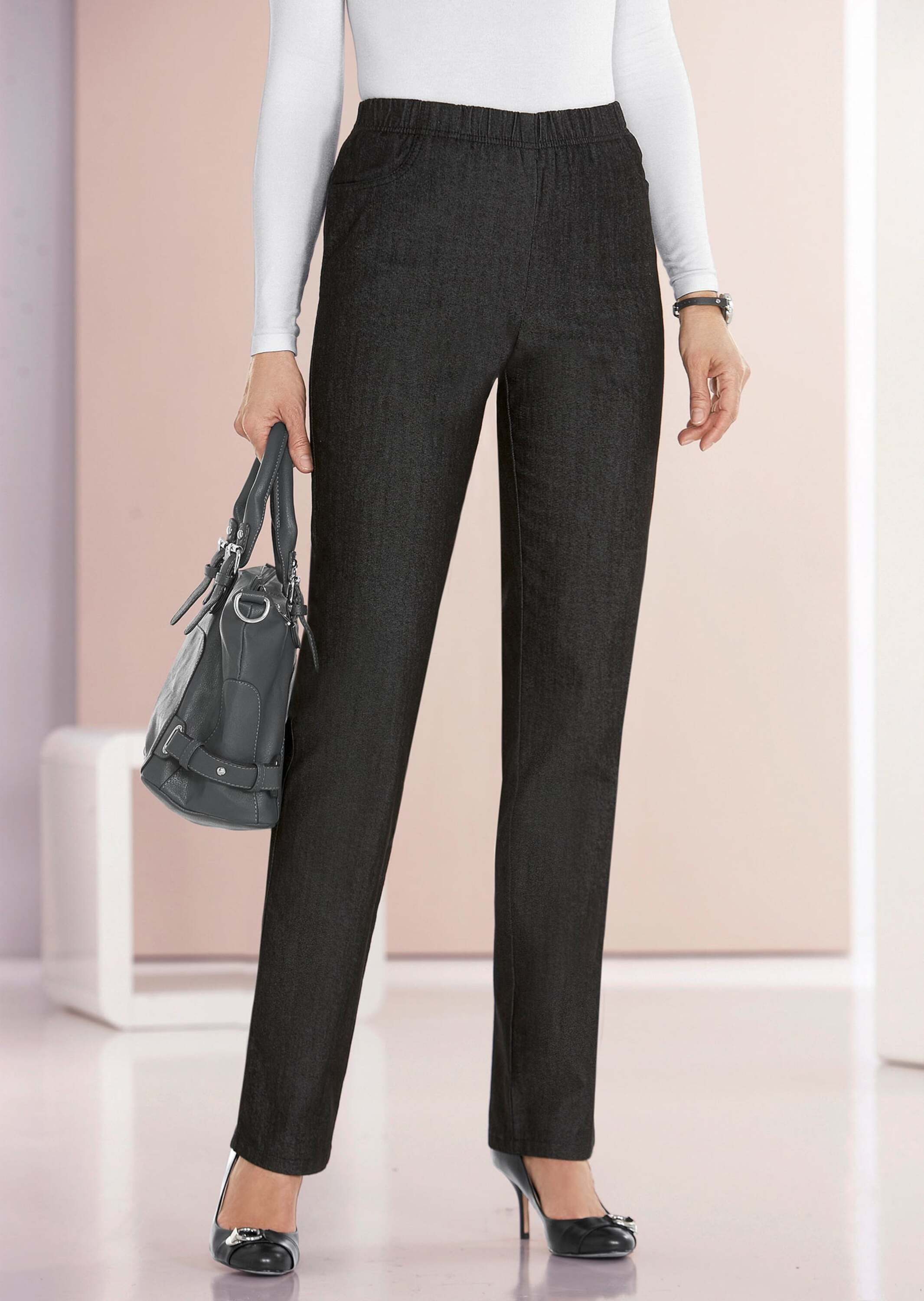 GOLDNER Regular-fit-Jeans »Kurzgröße Bequeme Jeansschlupfhose LOUISA«