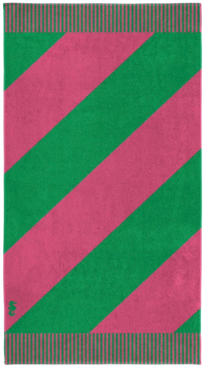 Seahorse Strandtuch "Colorblock Stripe" 100x180, für Strand und Pool, Trend günstig online kaufen