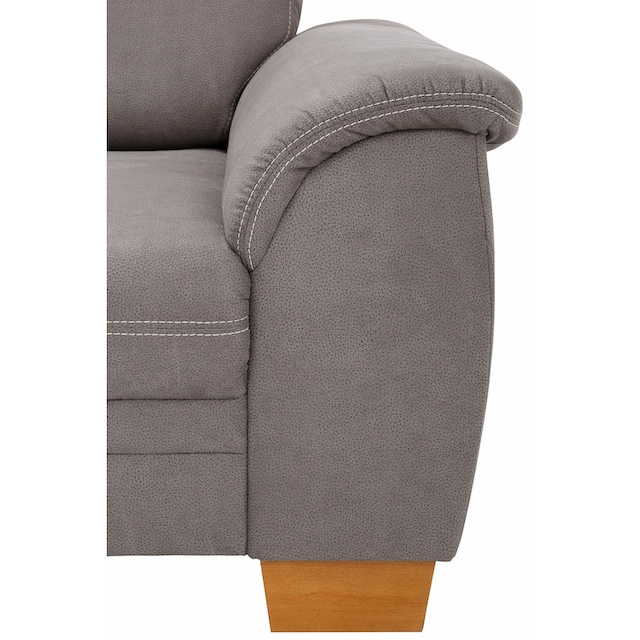 Home affaire 3-Sitzer »Husum«, mit Sitztiefenverstellung, Kontrastnaht und  Federkern kaufen | BAUR