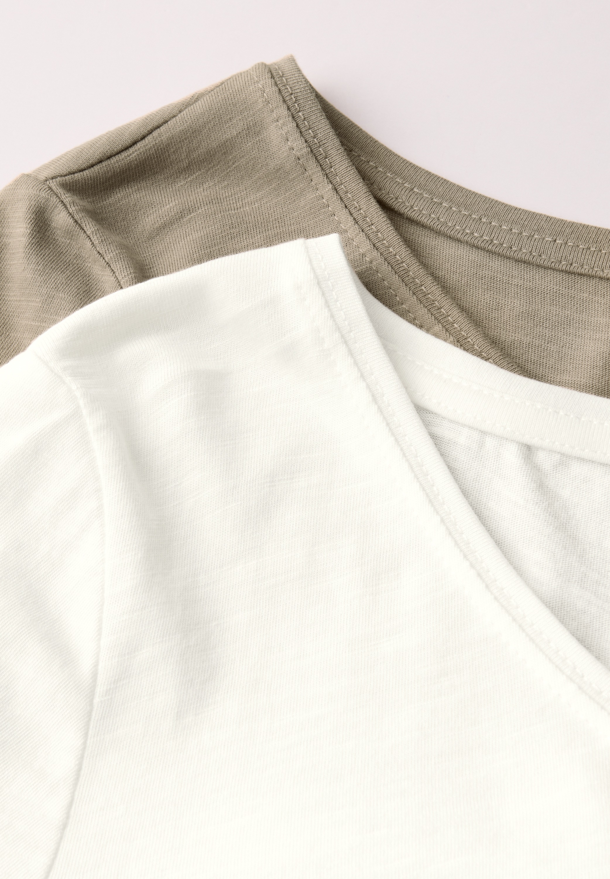 STREET ONE V-Shirt, im soften Baumwoll-Mix