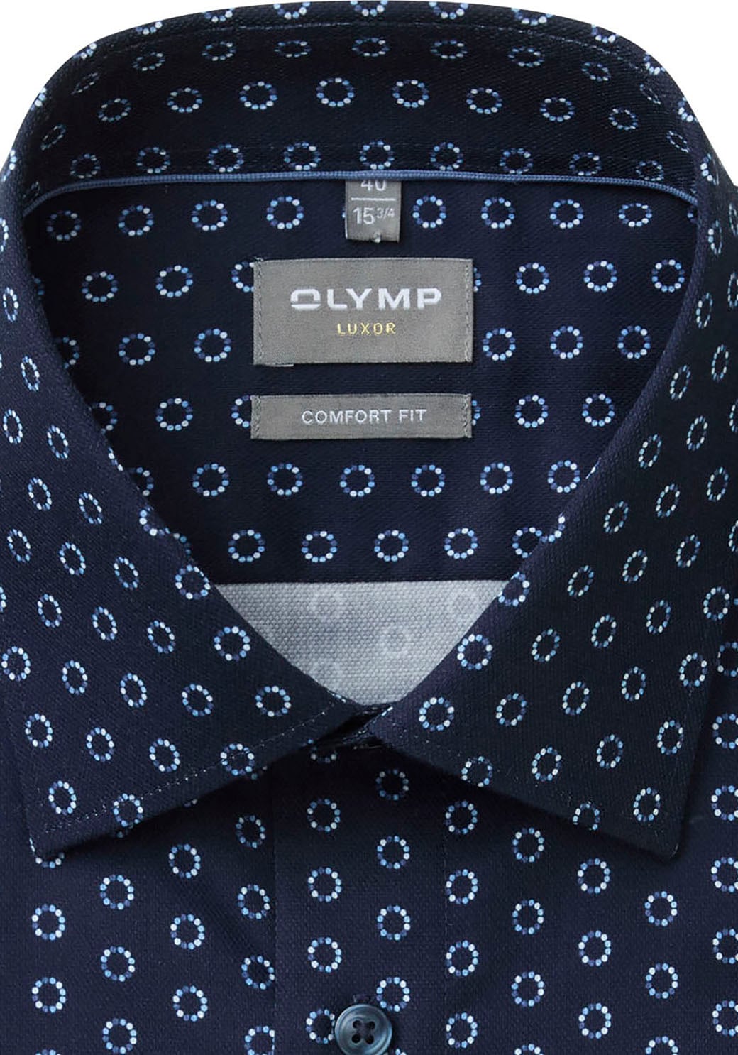 OLYMP Businesshemd »Luxor comfort fit«, dezentes Minimal-Print aus stilisierten Blüten