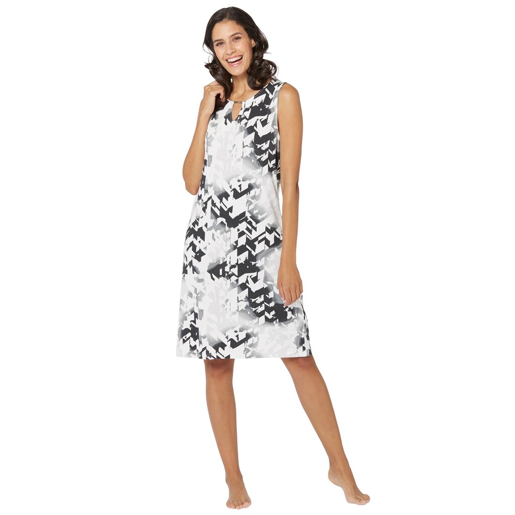 Damenmode Kleider Pastunette Sommerkleid »Sommerkleid« schwarz-weiß-gemustert Damenmode Kleider Pastunette Sommerkleid »Sommerkleid« schwarz-weiß-gemustert
