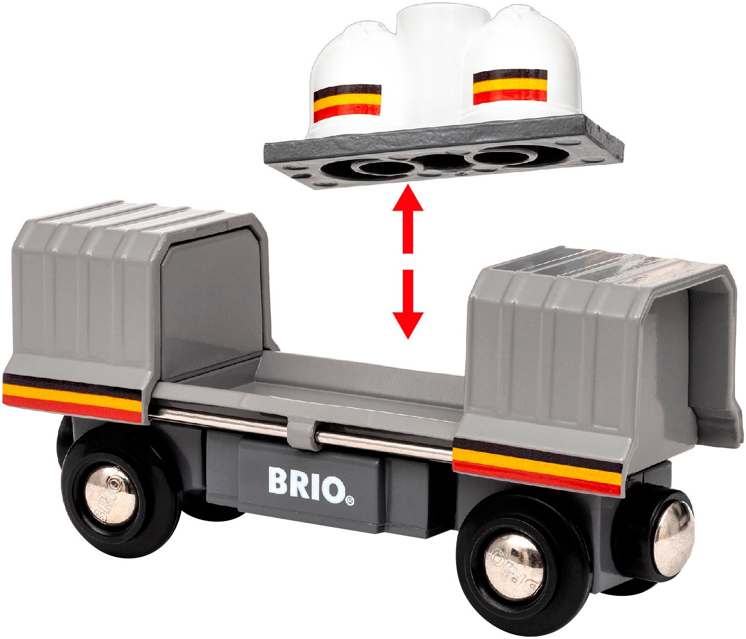 BRIO® Spielzeug-Eisenbahn »BRIO® WORLD, Santa Fe Zug«, FSC® - schützt Wald - weltweit