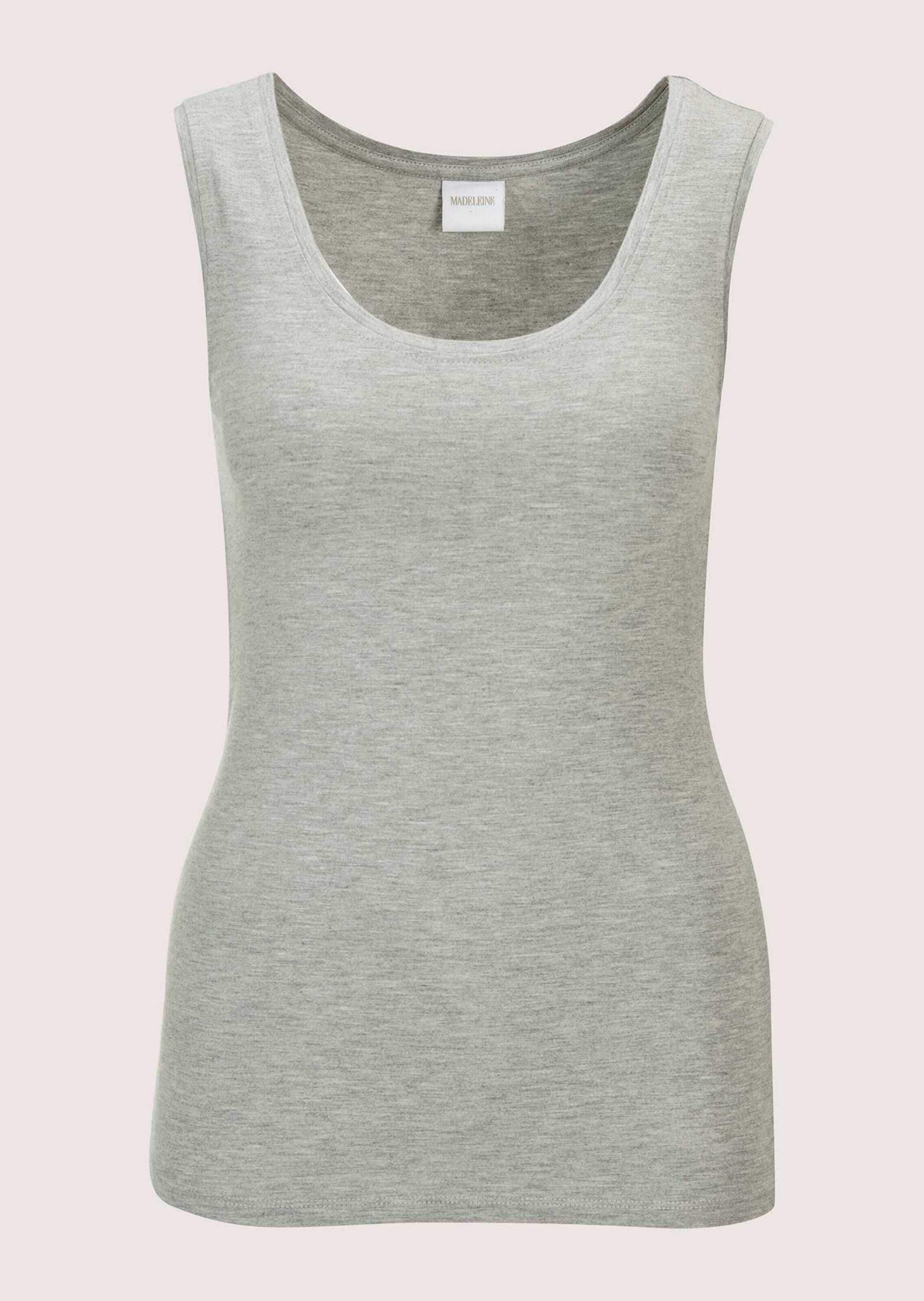 MADELEINE "Tanktop Tanktop mit breiten Trägern" Glatte Jerseyware