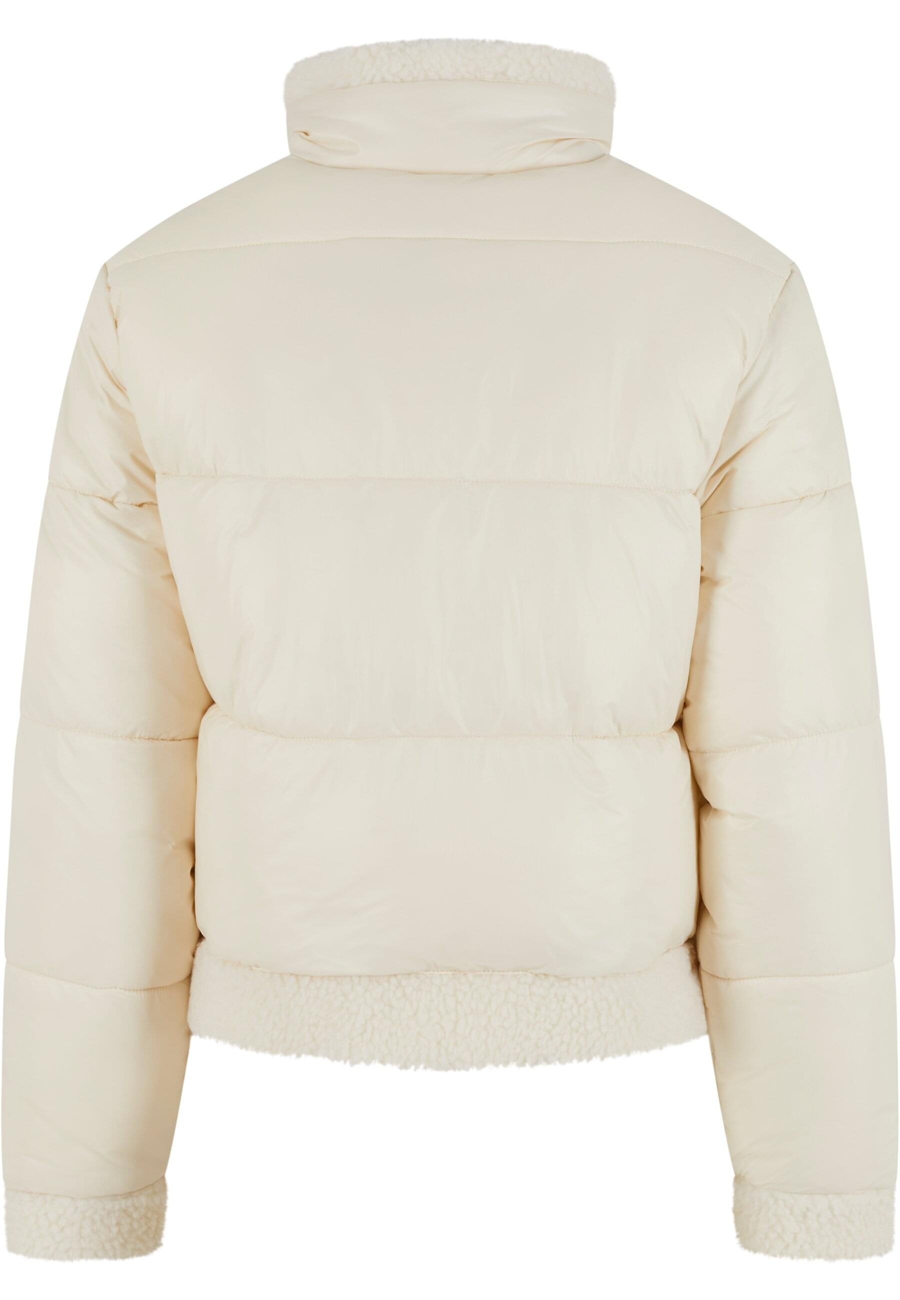 URBAN CLASSICS Allwetterjacke »Urban Classics Ladies Recycled Shiny Puffer Sherpa Jacket«, (1 St.), ohne Kapuze