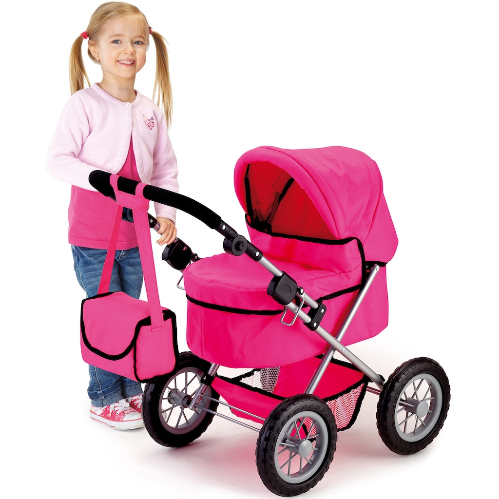 Bayer Puppenwagen »Trendy, pink«, mit Wickeltasche