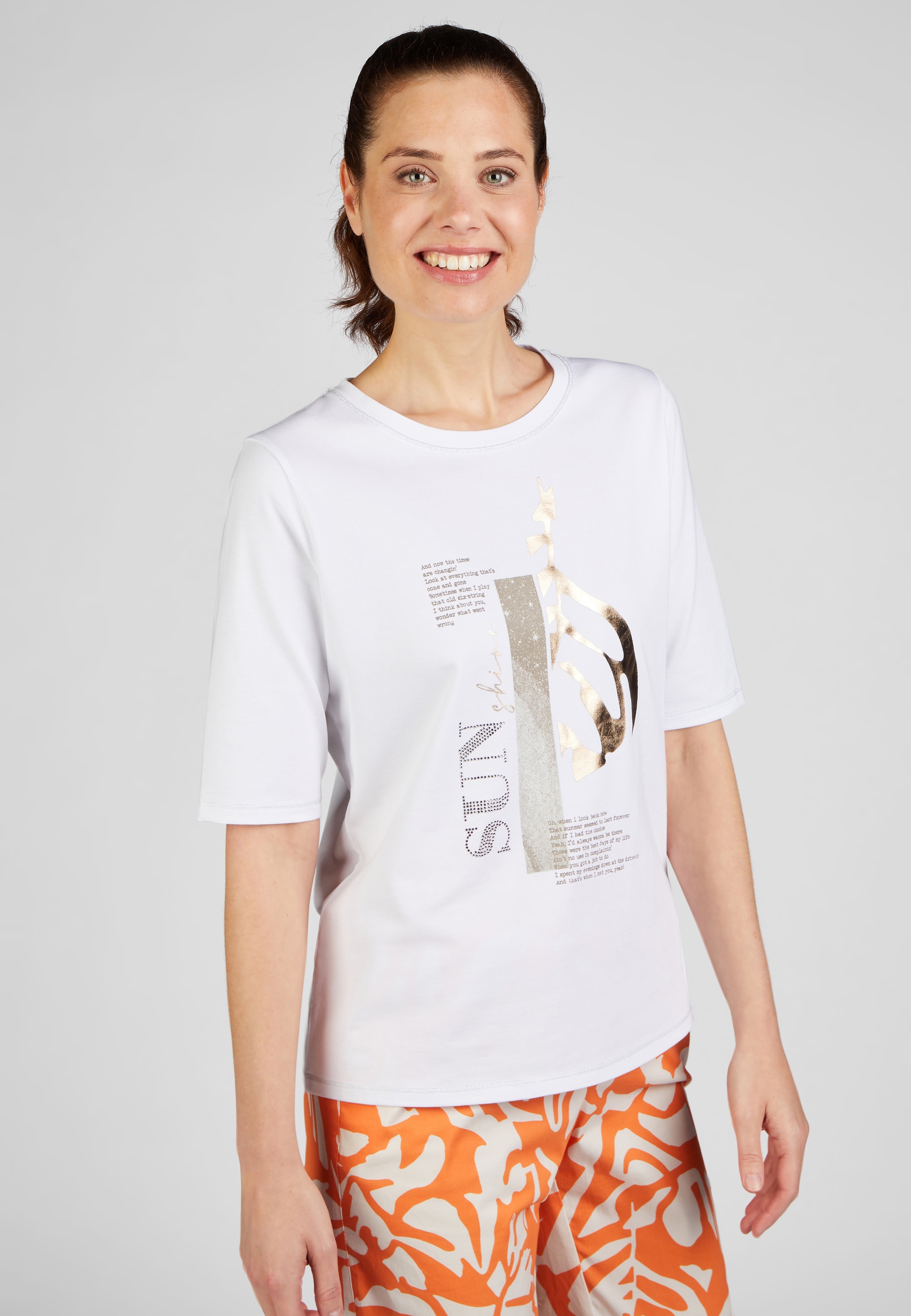 Rabe Print-Shirt "RABE T-Shirt mit Frontprint"