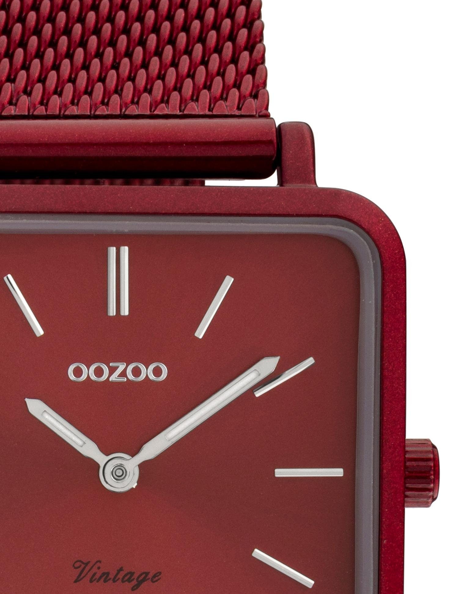 OOZOO Quarzuhr »C20011«, Armbanduhr, Damenuhr, Edelstahlarmband