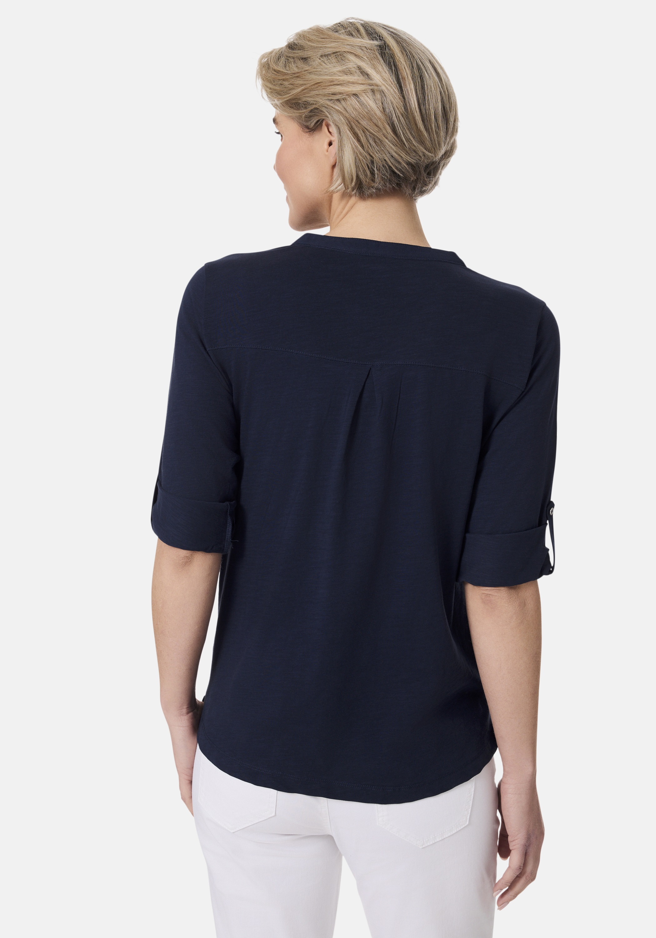 STOOKER WOMEN 3/4-Arm-Shirt "MARIE T-Shirt 3/4 - Arm" Regular Fit Slub Yarn günstig online kaufen