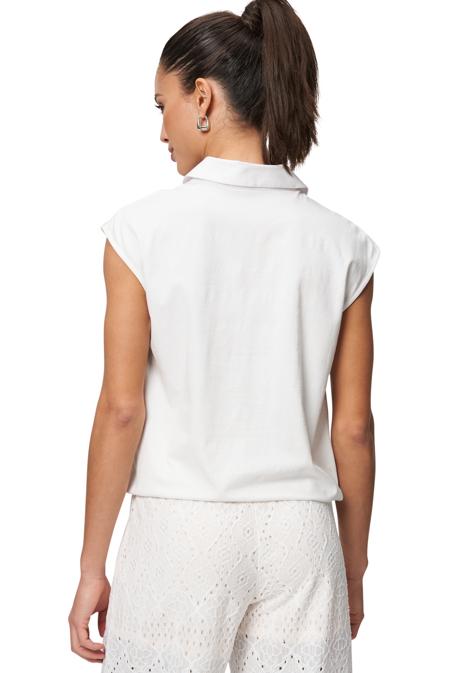 Zero Klassische Bluse »zero Bluse mit Bindeband«