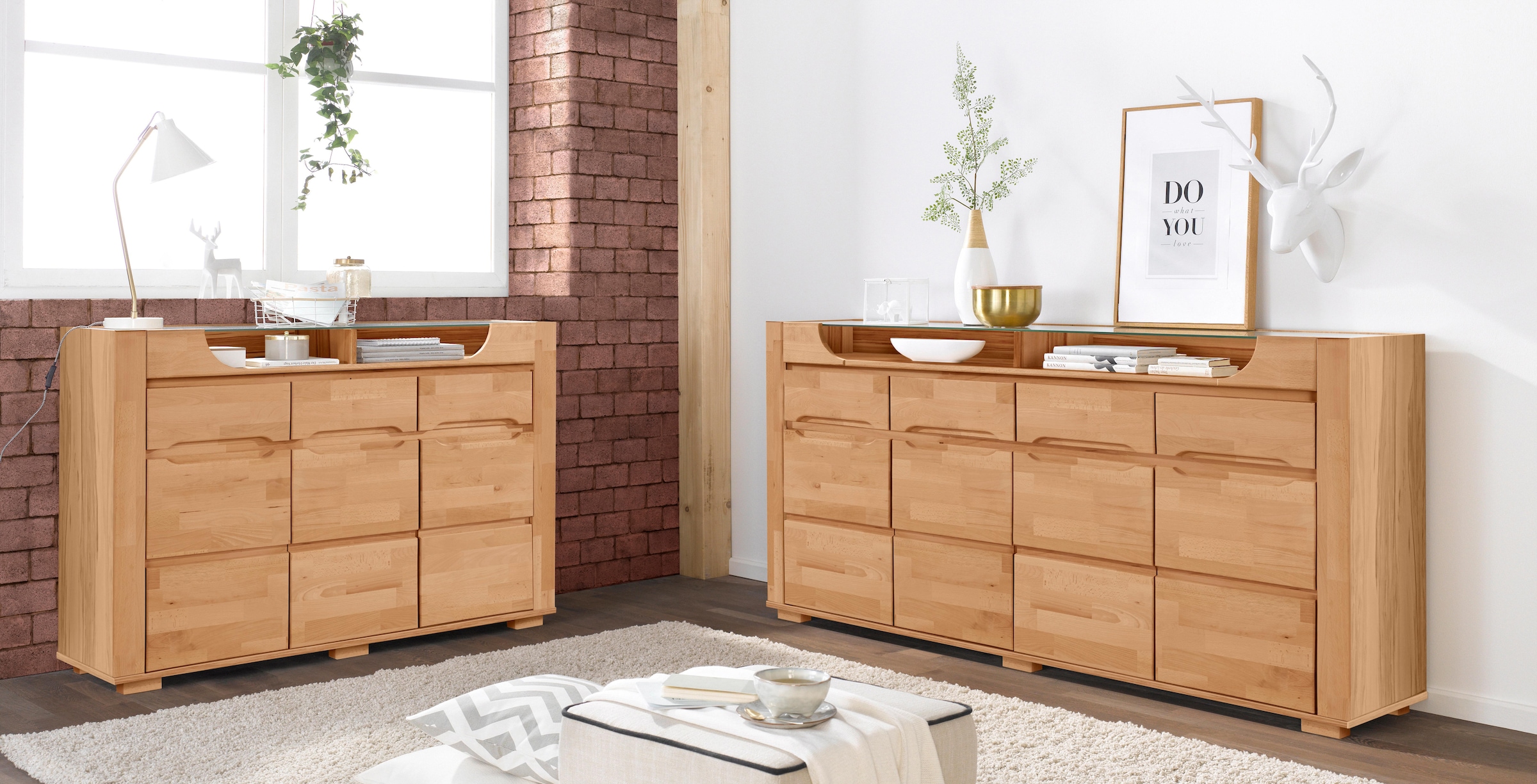 Woltra Sideboard »Denis«, Breite 200 cm | BAUR