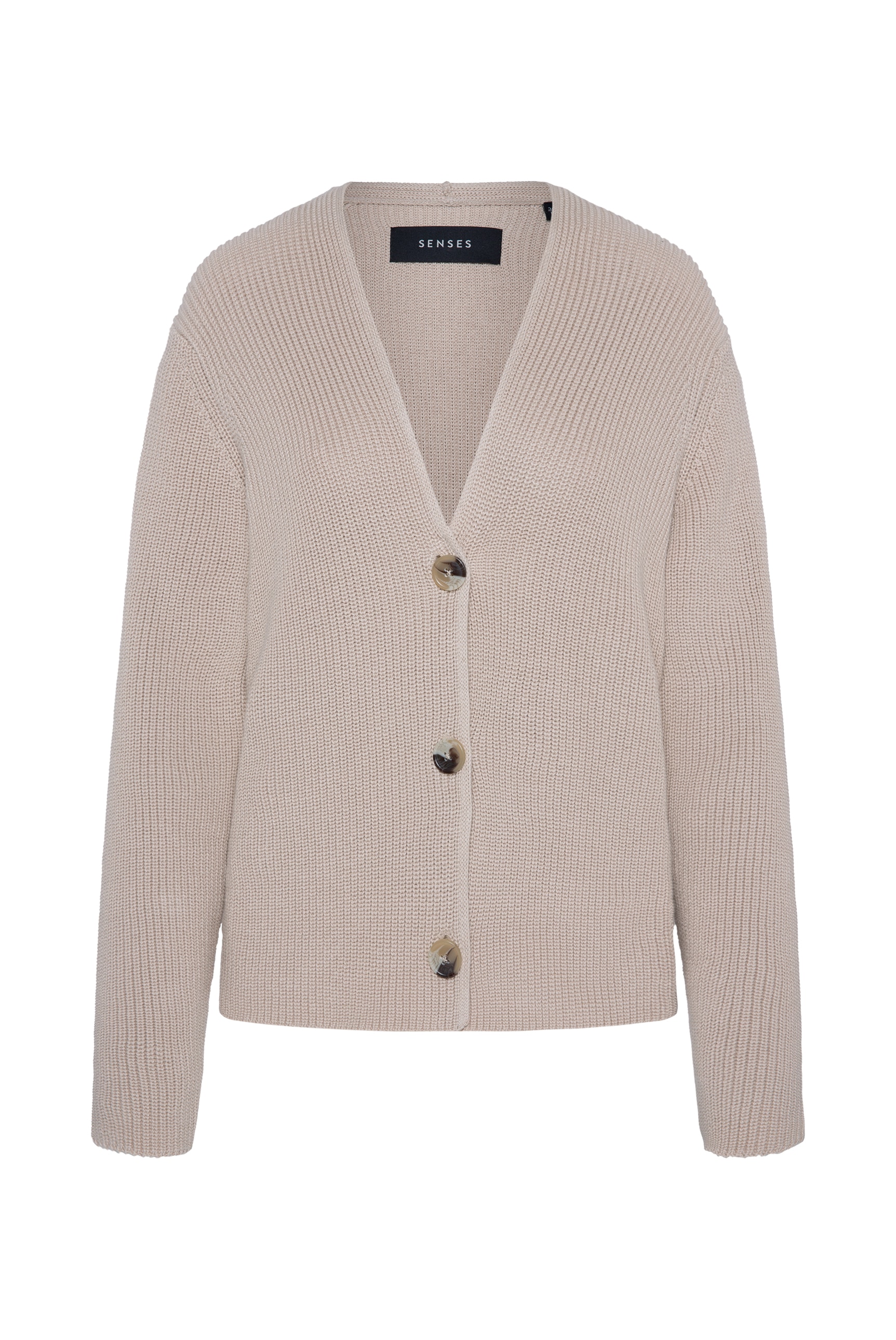 SENSES.THE LABEL Cardigan, im Rippstrickmuster