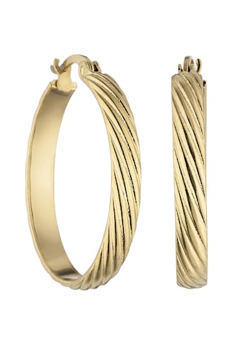 JOBO Paar Creolen »Große Ohrringe 27 mm«, Edelstahl gold-farben kaufen