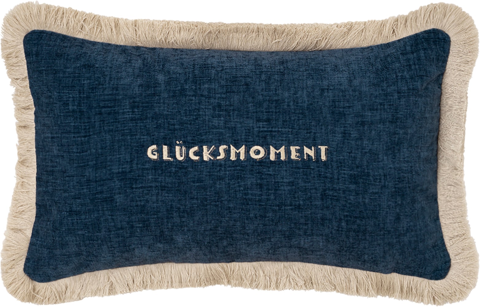 PAD Dekokissen "DESIRE" Chenille-Stoff mit Fransenkante – Komfort trifft Stil