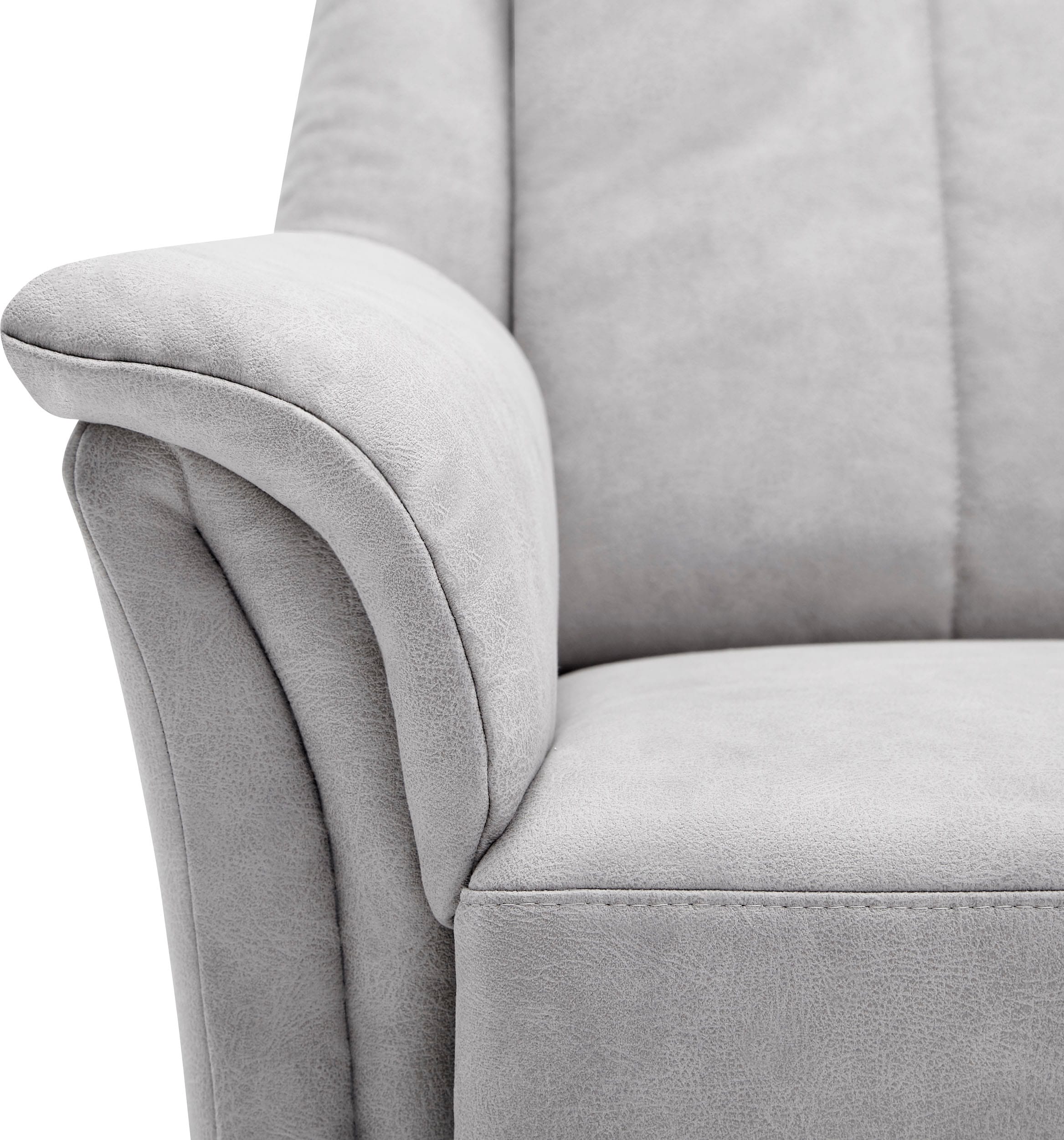 VILLA BECK Polstergarnitur »Lugano«, (Set, 3 tlg.), Kopfteilverstellung, in Sitzhöhe 49 cm, 3-Sitzer und 2x Sessel