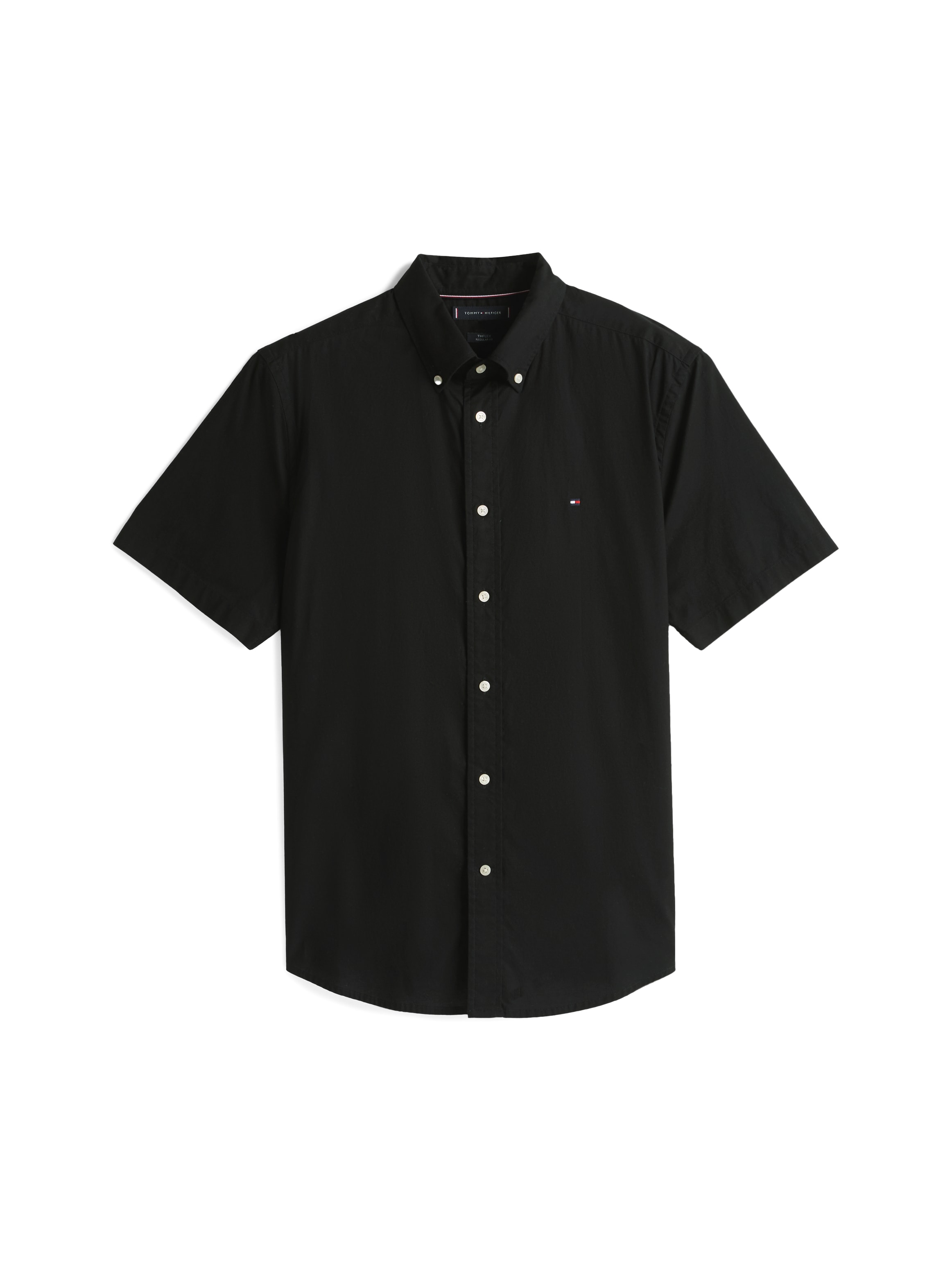 Tommy Hilfiger Kurzarmhemd »FLEX POPLIN SOLID S/S SHIRT«