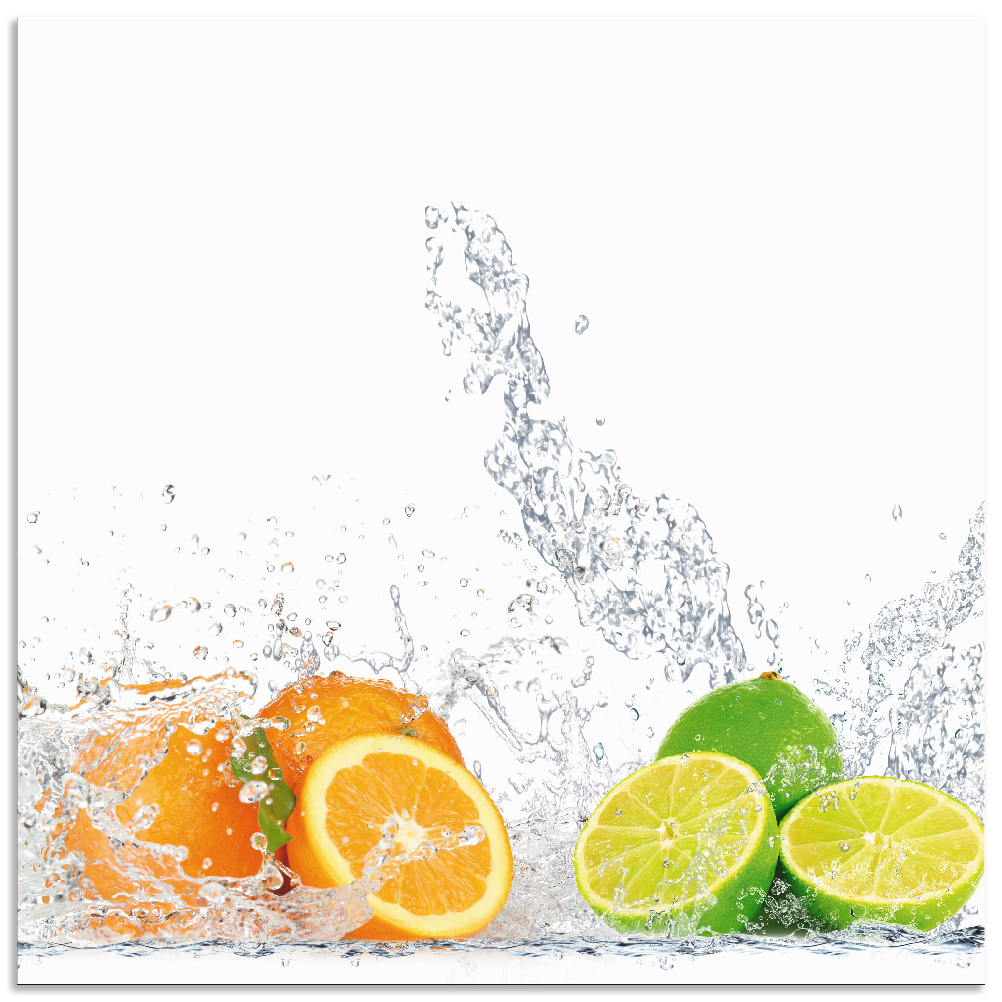 Küchenrückwand ARTLAND, B:60cm H:60cm, bunt, Aluminium, Spritzschutzwände, "Fruchtig erfrischend gesund Fruchtmix", Alu Spritzschutz mit Klebeband,