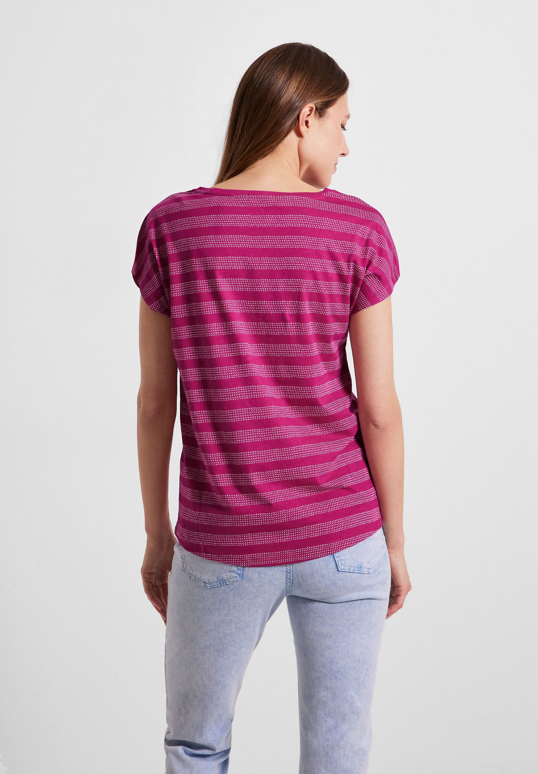 Cecil T-Shirt, mit kurzen Ärmeln an überschnittener Schulter für bestellen  | BAUR