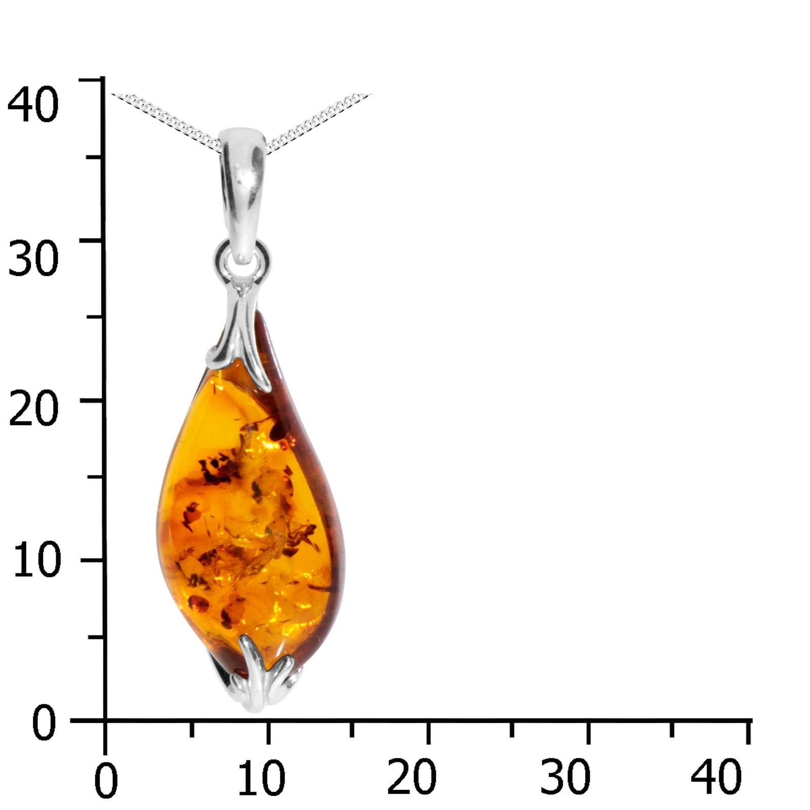 OSTSEE-SCHMUCK Kette mit Anhänger »Ostsee-Schmuck Kette mit Anhänger Stella«, (2 tlg.)