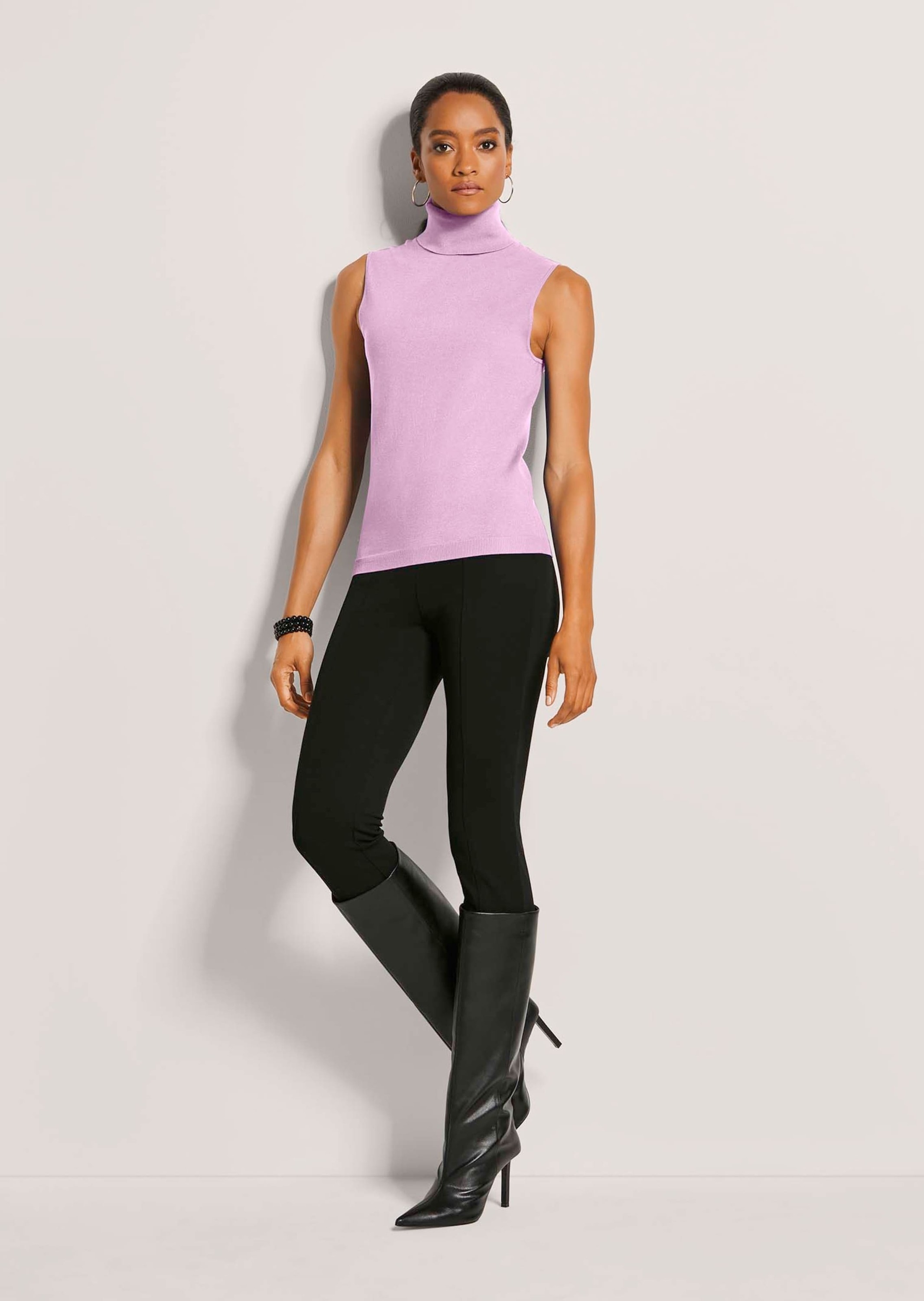 MADELEINE Longpullover "Strickpullover Viskosepullover ohne Ärmel" Ärmellos günstig online kaufen