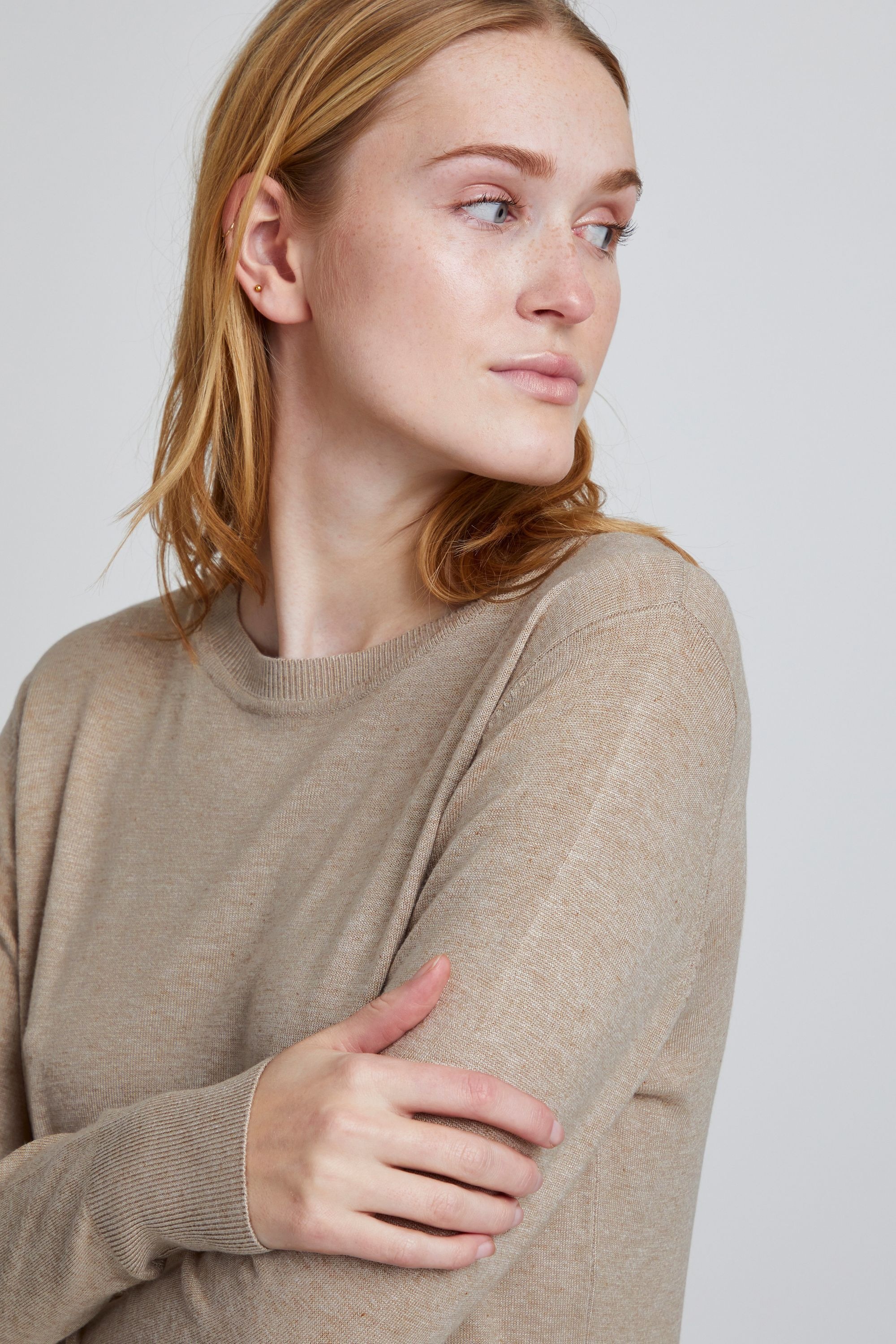 b.young Strickpullover »Strickrundhalspullov BYMmpimba«