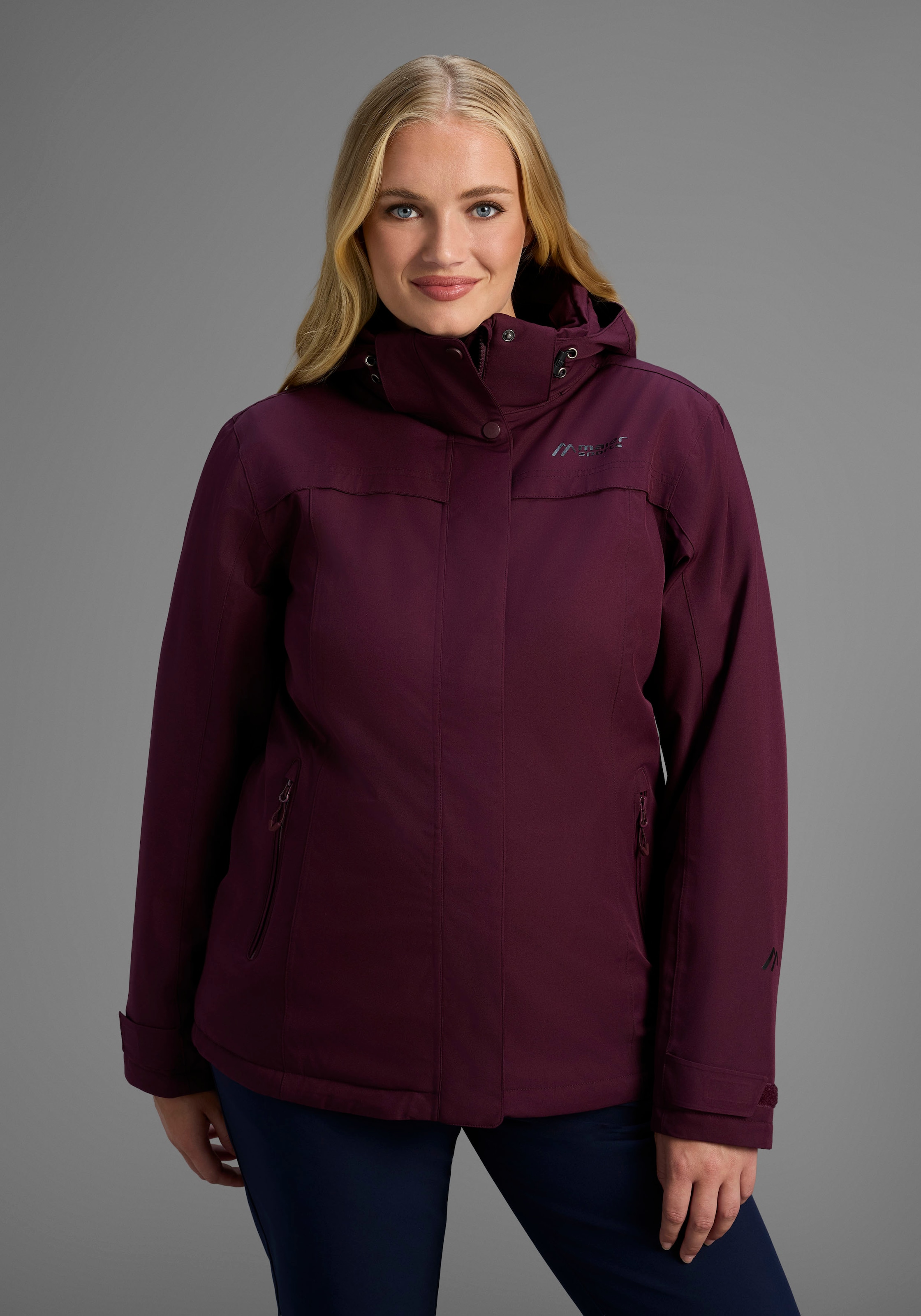 Maier Sports Allwetterjacke "DA-JACKE MTEX EL. LISBON" mit Kapuze günstig online kaufen