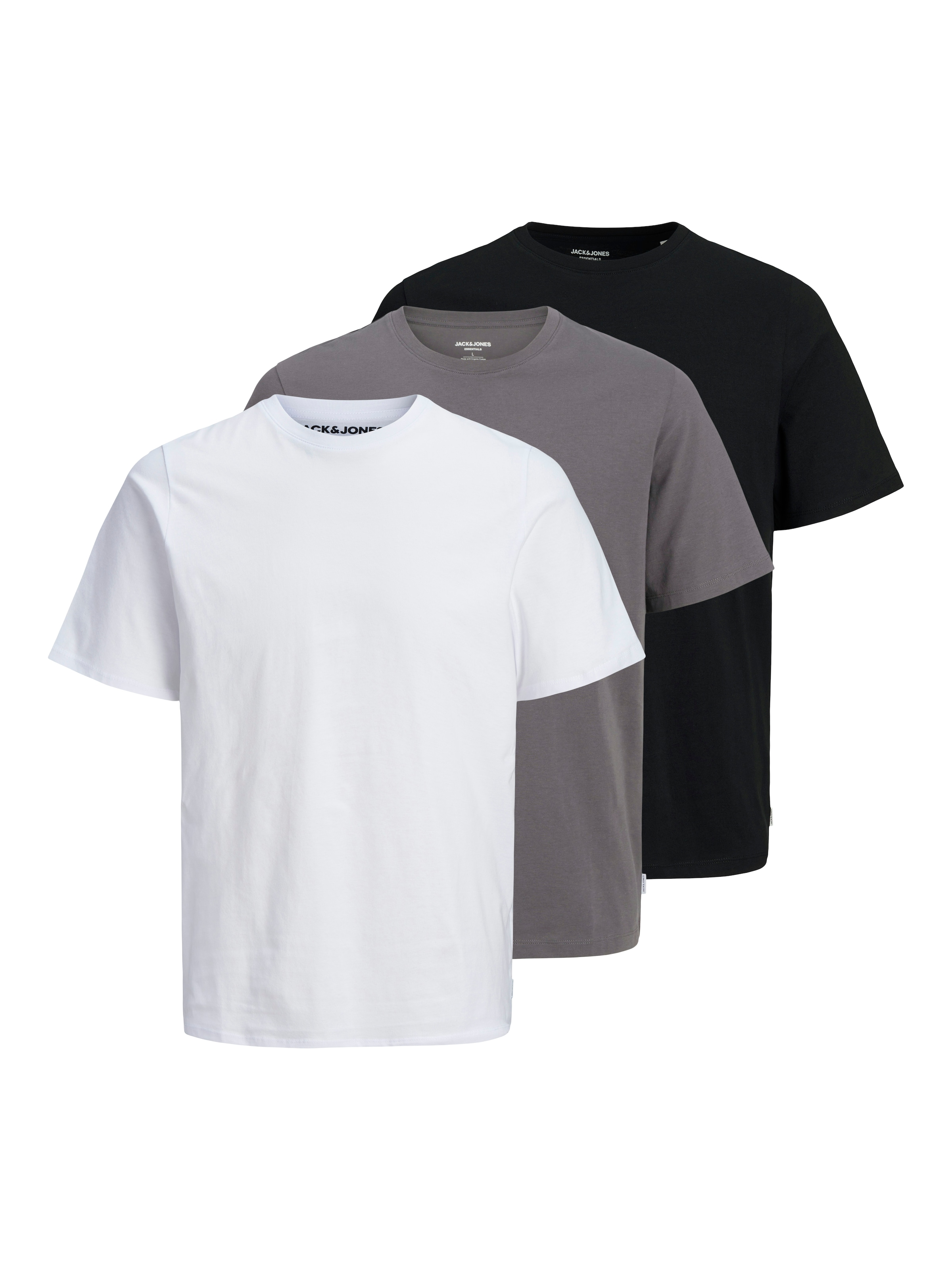 Jack & Jones Kurzarmshirt "JJEORGANIC BASIC TEE SS O-NE 3PK MP NOOS" günstig online kaufen