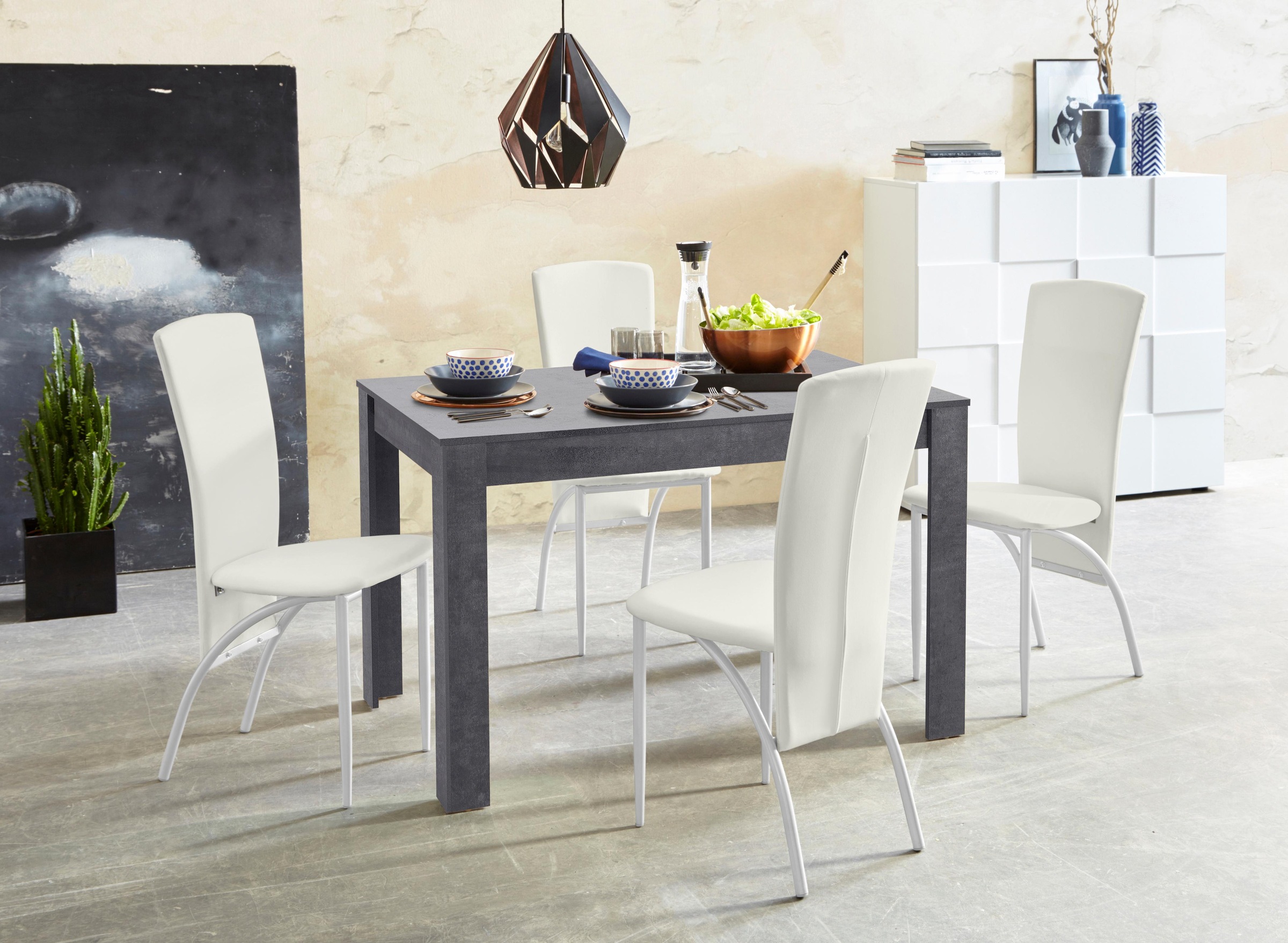 Essgruppe OTTO HOME, grau, Sitzmöbel-Sets