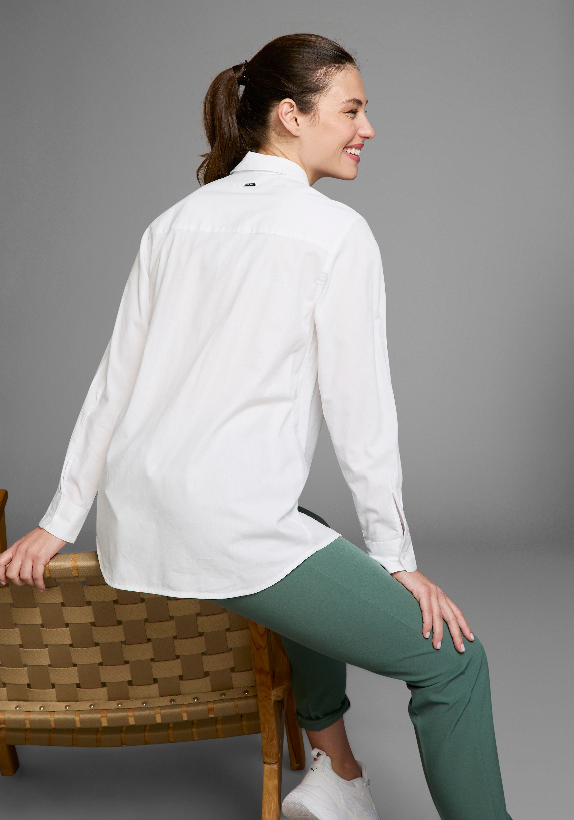 Laura Scott Longbluse, mit Brusttasche