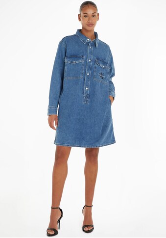 Calvin Klein Jeans Jeanskleid »UTILITY POP-OVER SHIRT DRESS«, mit Brusttaschen kaufen