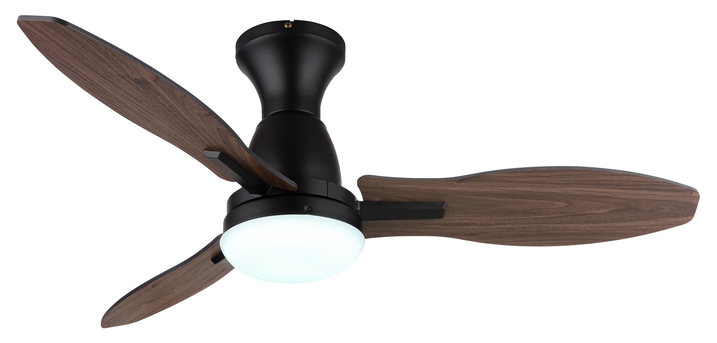 GLOBO LIGHTING Deckenleuchte »GALE« LED-Modul 1 Stk. Deckenventilator schwarz/Holzoptik, LED 22W, dimmbar, Fernbedienung