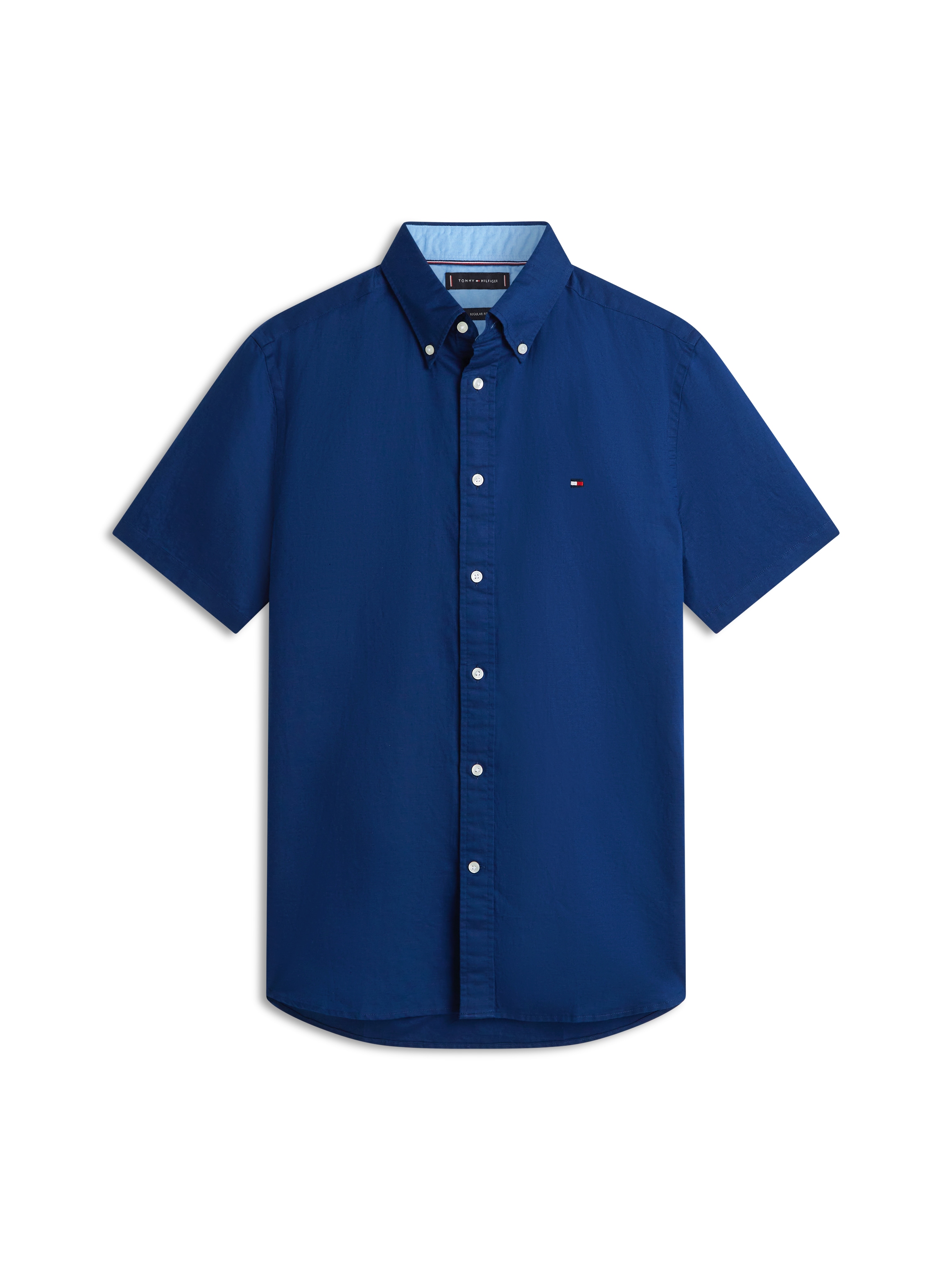 Tommy Hilfiger Kurzarmhemd »LINEN BLEND SOLID«