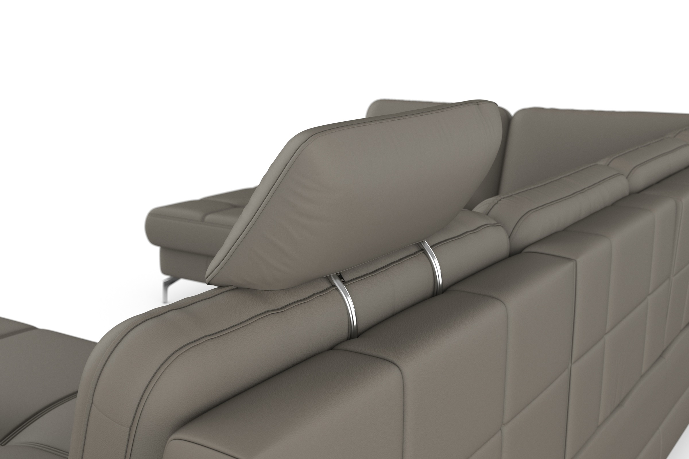 sit&more Wohnlandschaft »Bendigo U-Form«, inklusive Sitztiefenverstellung, Bodenfreiheit 12 cm, in 2 Fußfarben