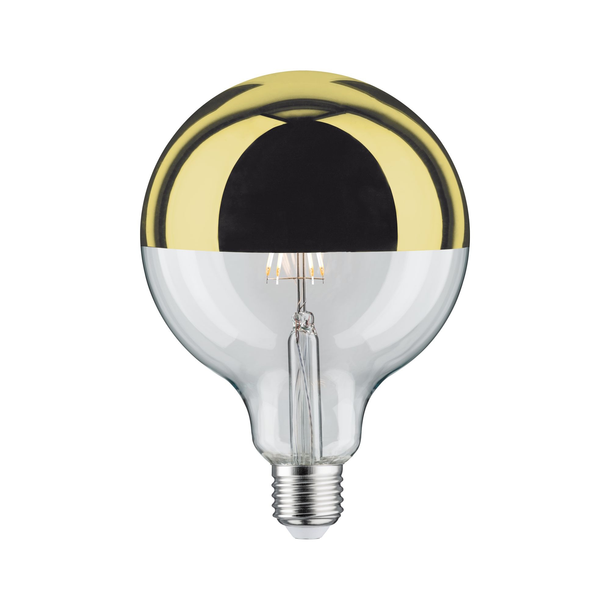 Globe 6,5 Watt E27 Kopfspiegel Gold Warmweiß LED-Leuchtmittel, Warmweiß