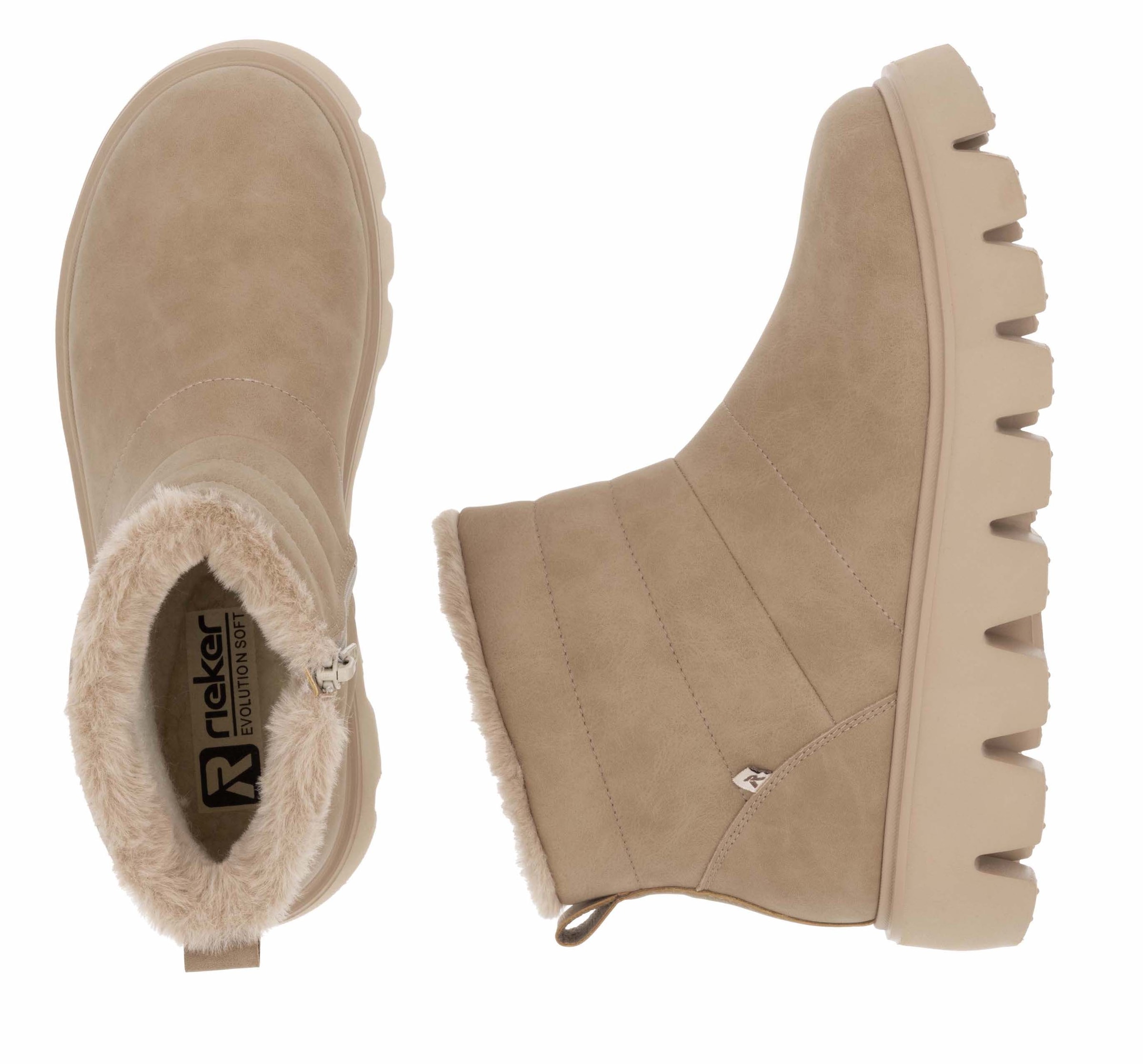 Rieker EVOLUTION Winterboots, Schlupfboots, Stiefelette mit herausnehmbarer Soft-Einlage